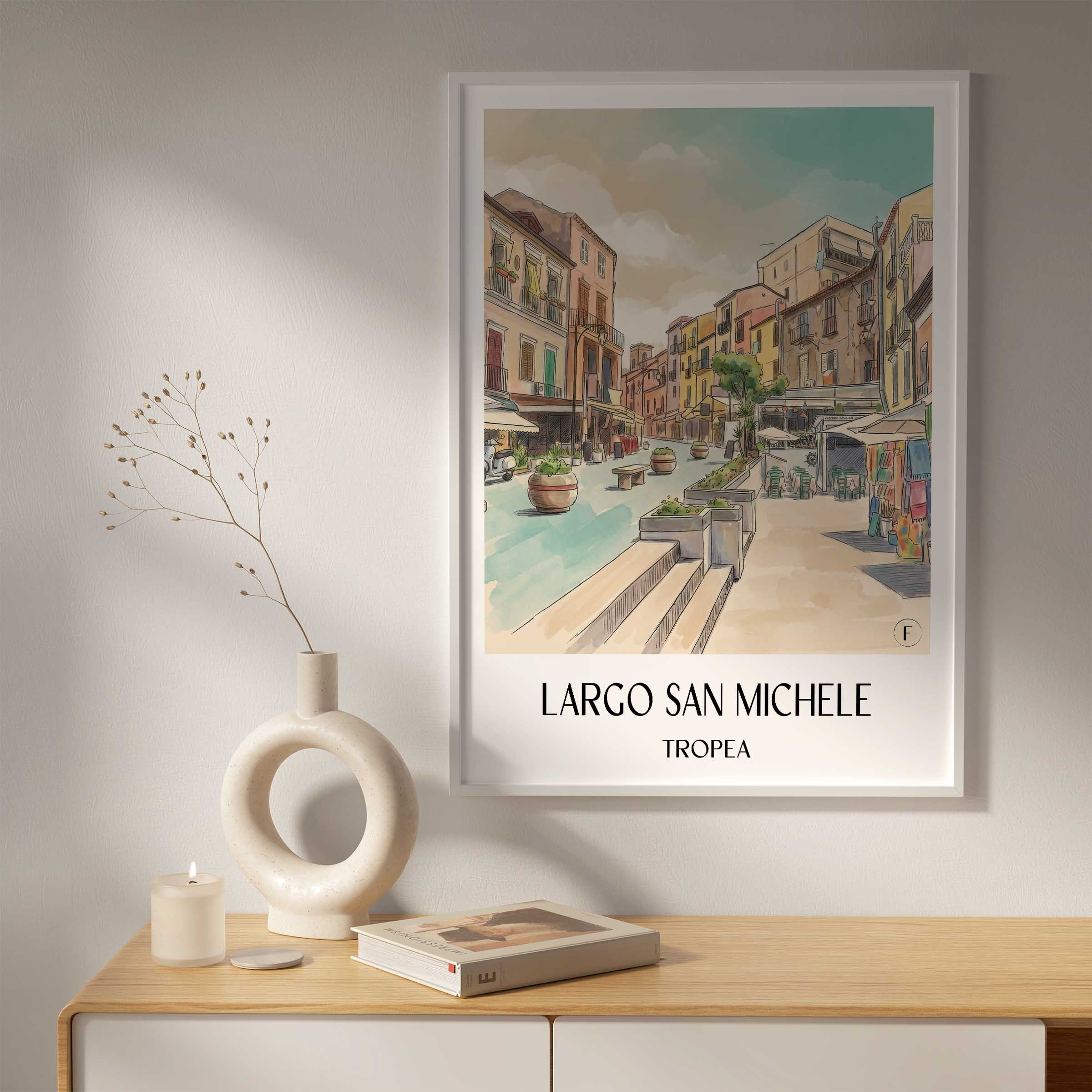 largo-san-michele-tropea-italien-poster-aquarell