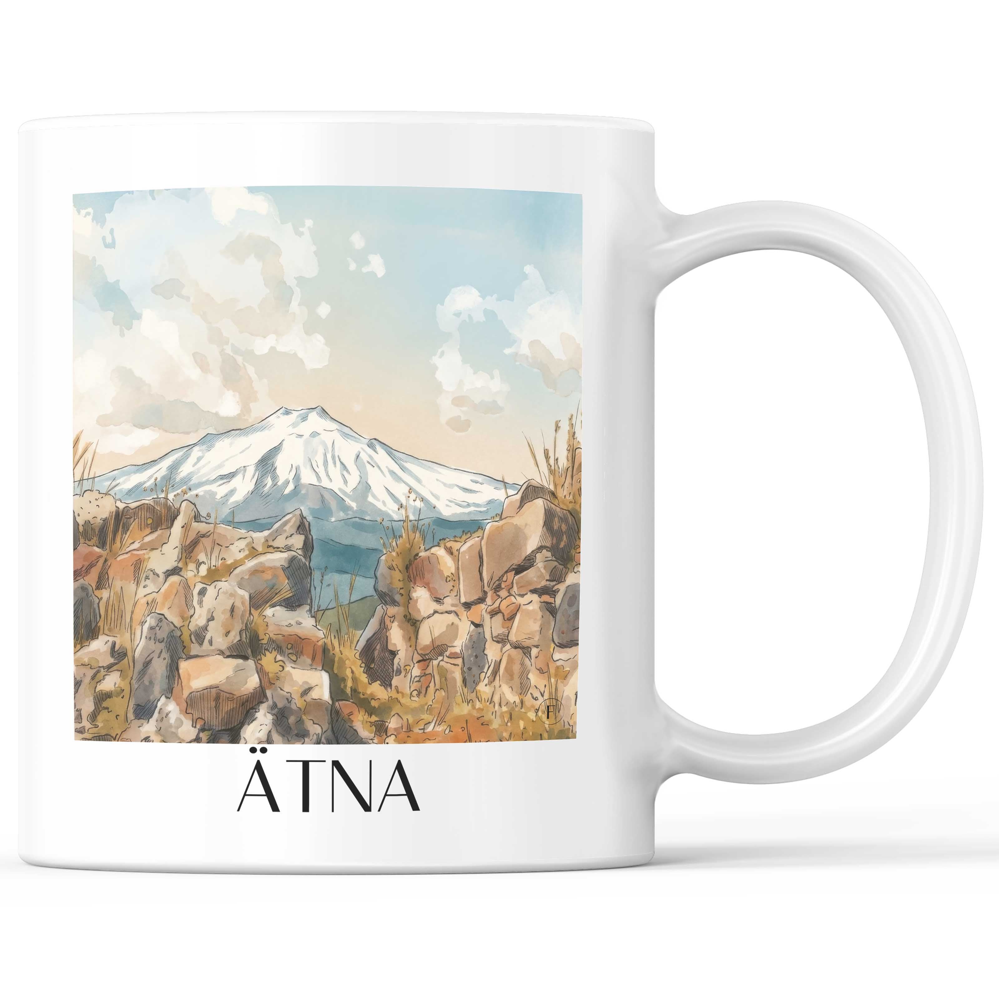 ätna-sizilien-italien-kaffeebecher-aquarell