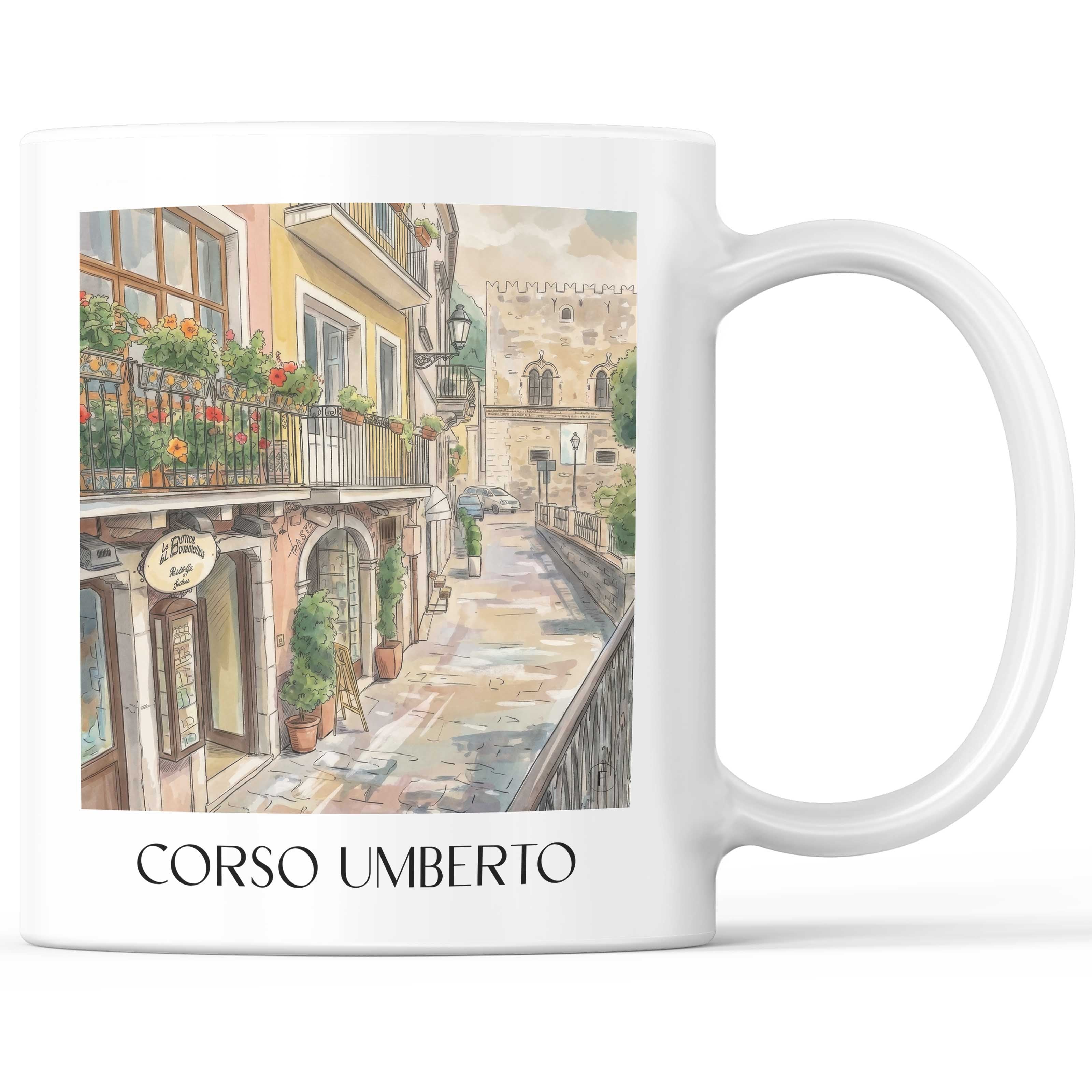 corso-umberto-taormina-italien-kaffeebecher-aquarell