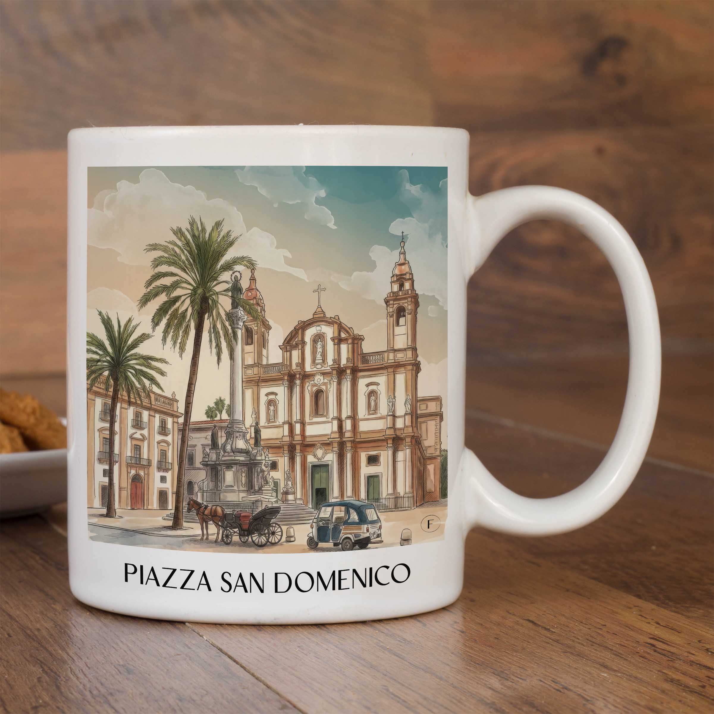 piazza-san-domenico--palermo-italien-kaffeebecher-aquarell