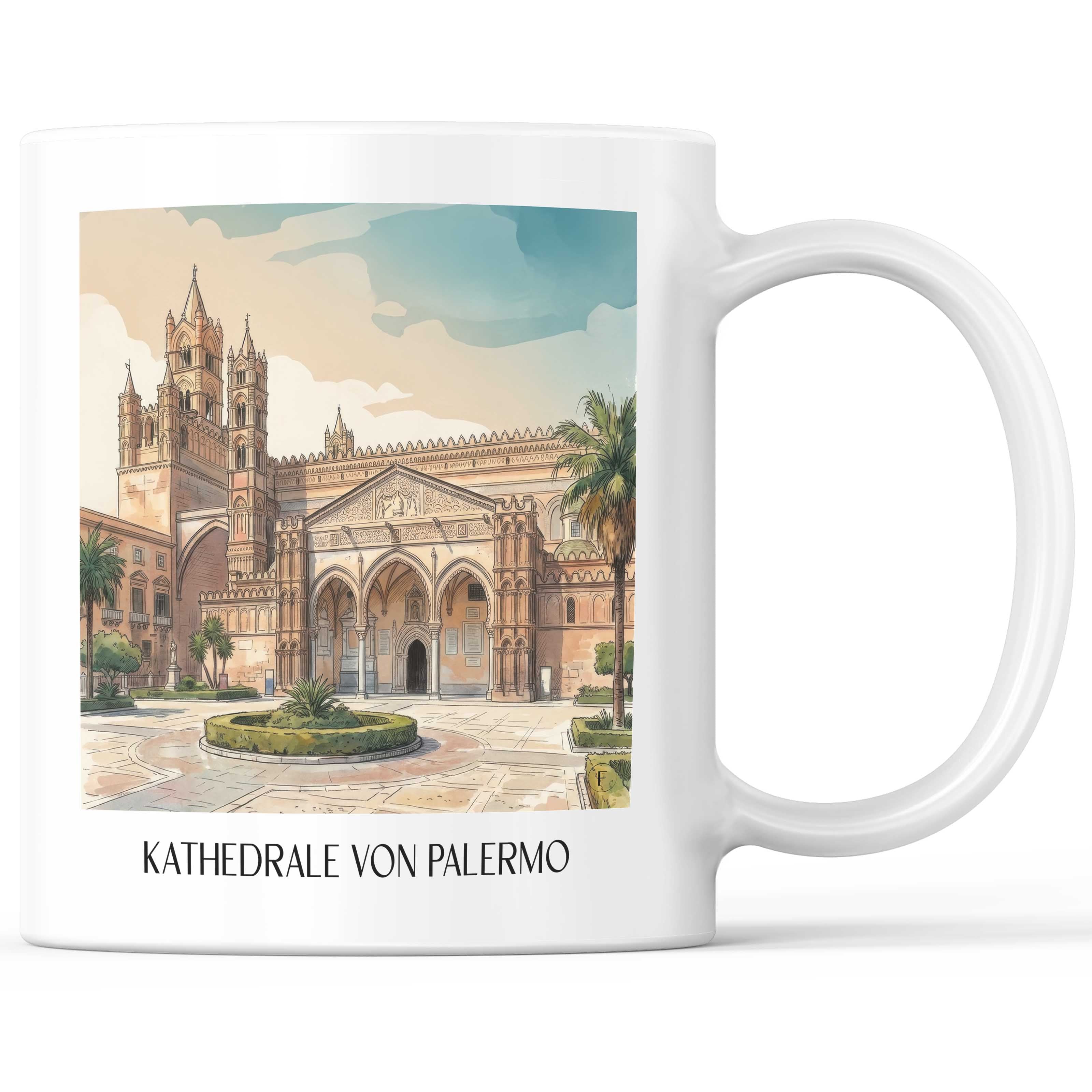 kathedrale-von-palermo-sizilien-italien-kaffeebecher-aquarell