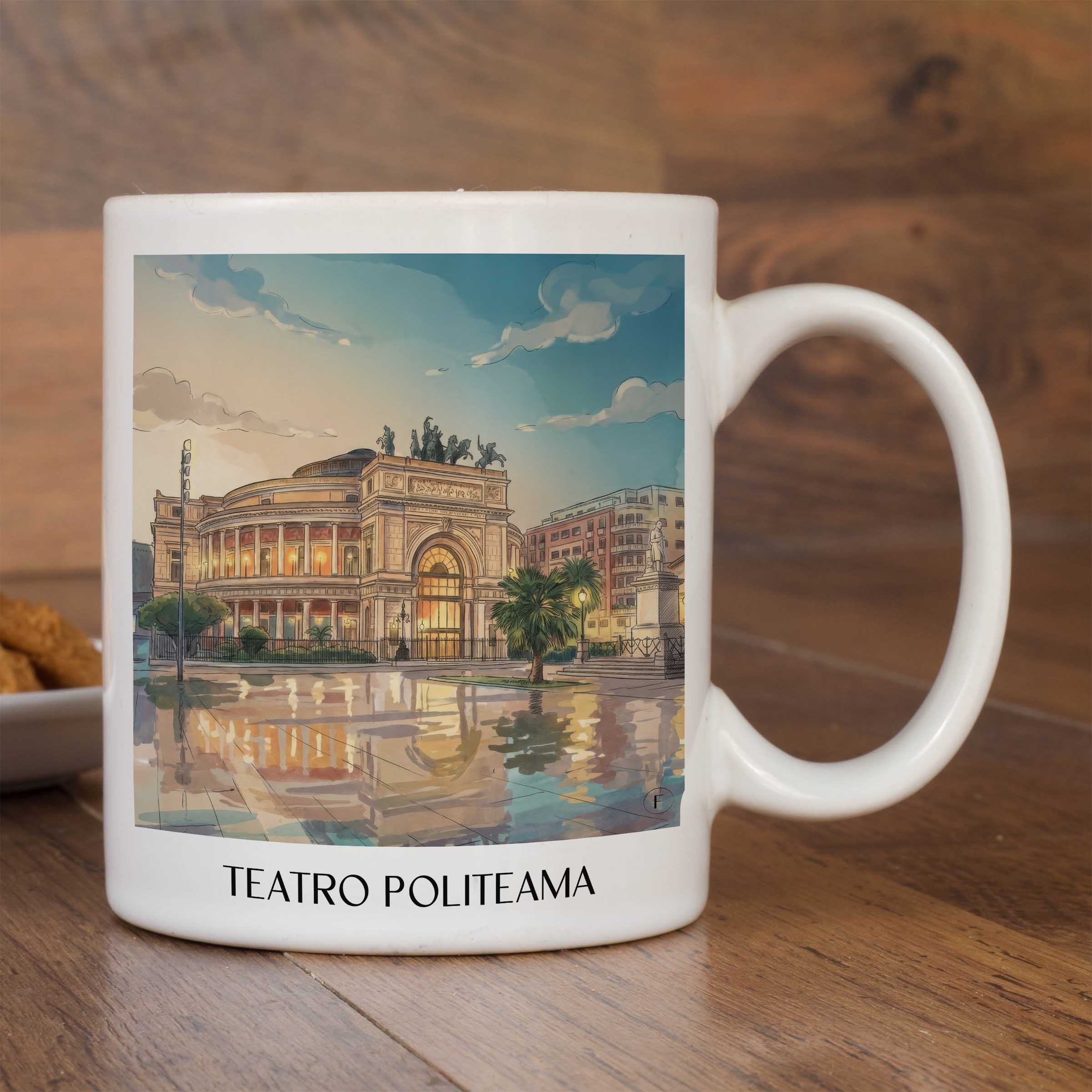 teatro-politeama-palermo-italien-kaffeebecher-aquarell