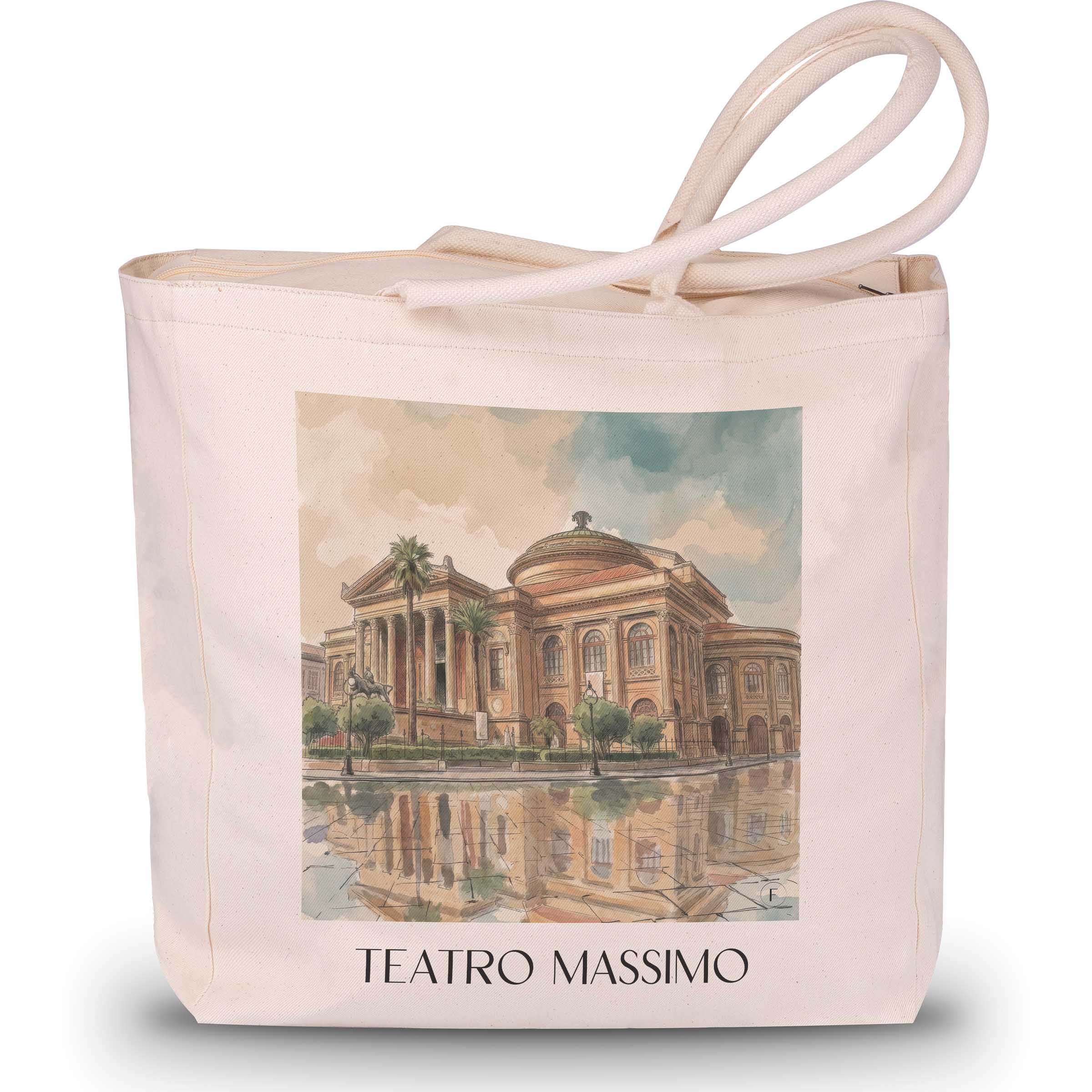teatro-massimo-palermo-italien-einkaufstasche-aquarell