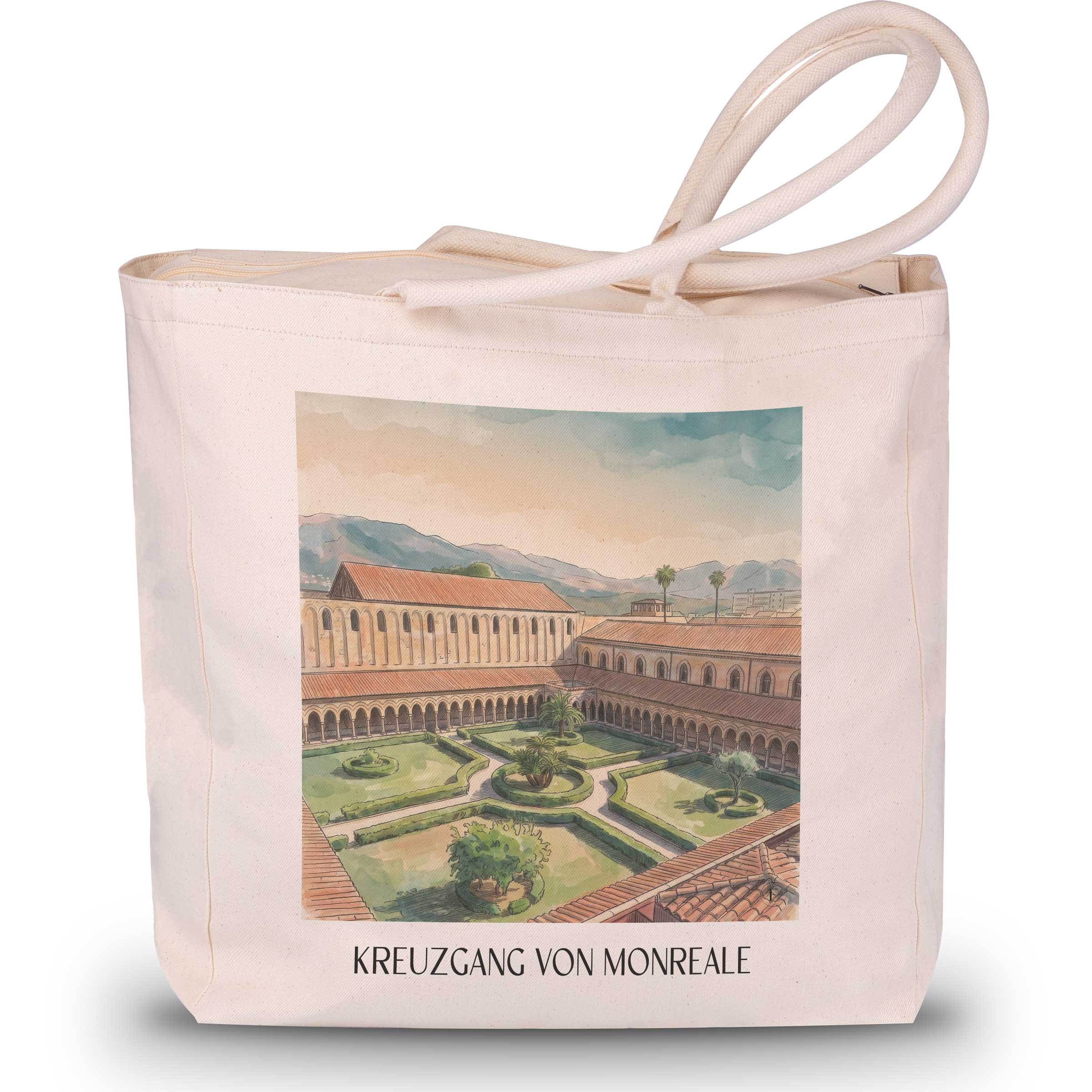 kreuzgang-von-monreale-sizilien-italien-einkaufstasche-aquarell