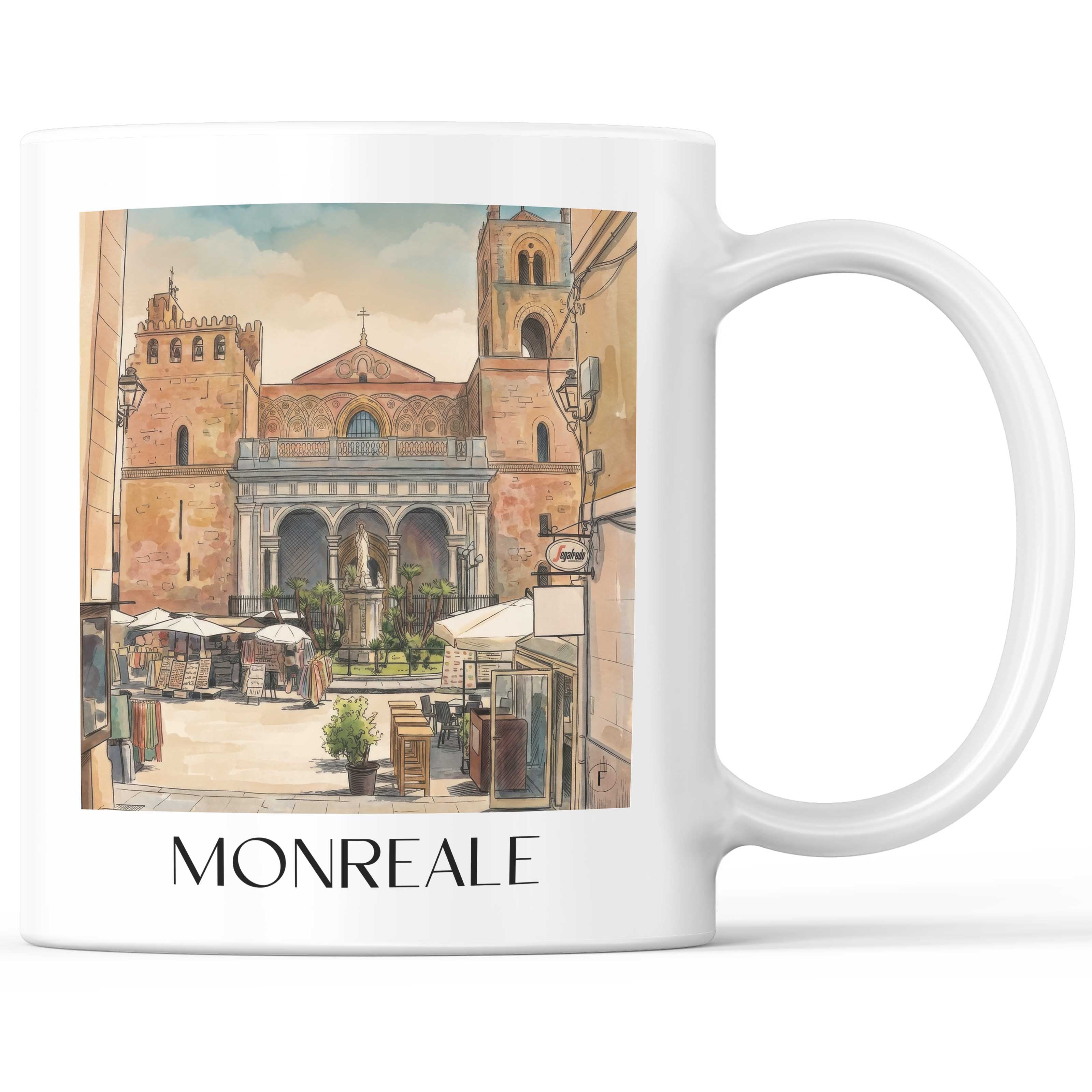 monreale-sizilien-italien-kaffeebecher-aquarell
