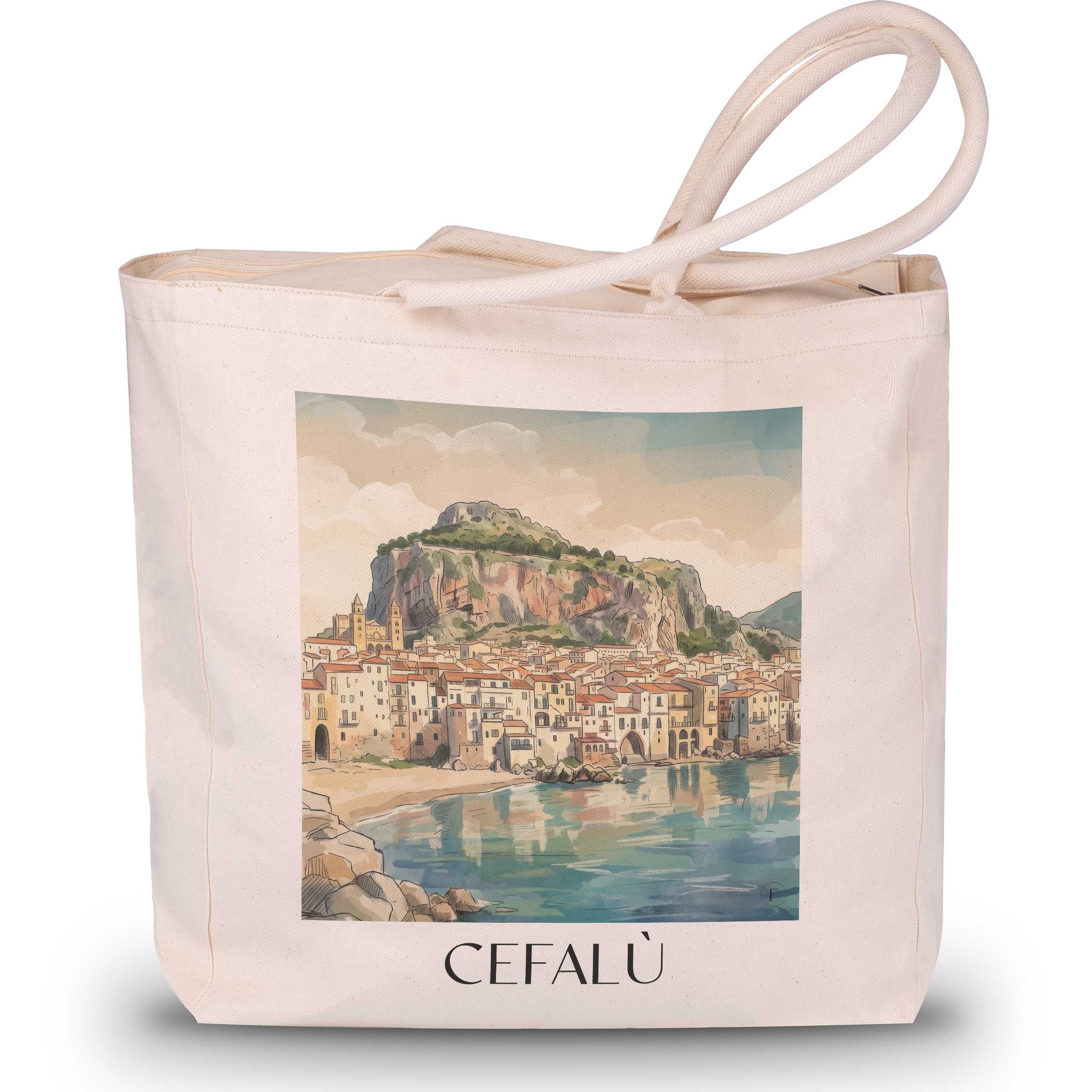 cefalù--sizilien-italien-einkaufstasche-aquarell