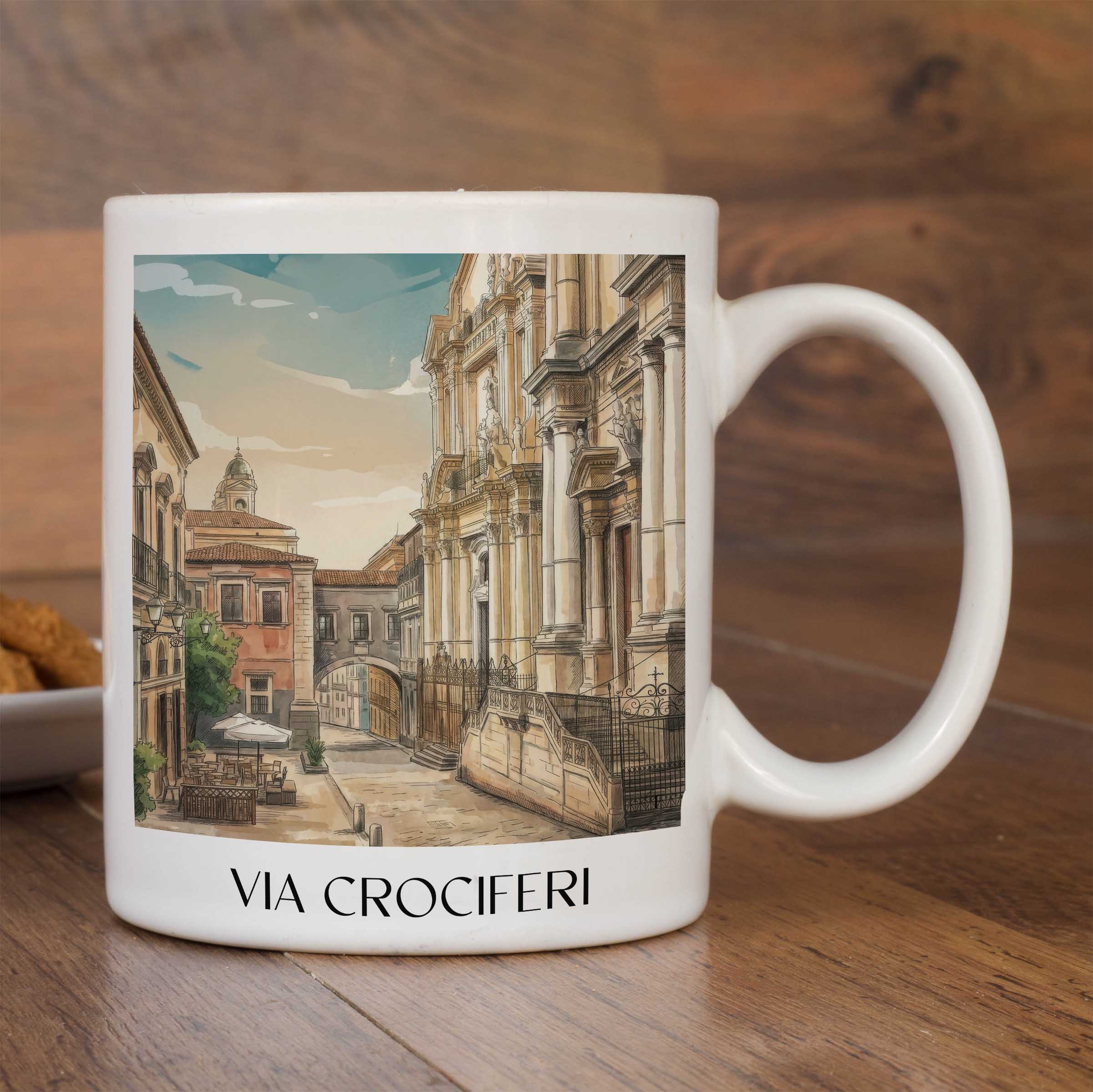 via-crociferi-catania-italien-kaffeebecher-aquarell