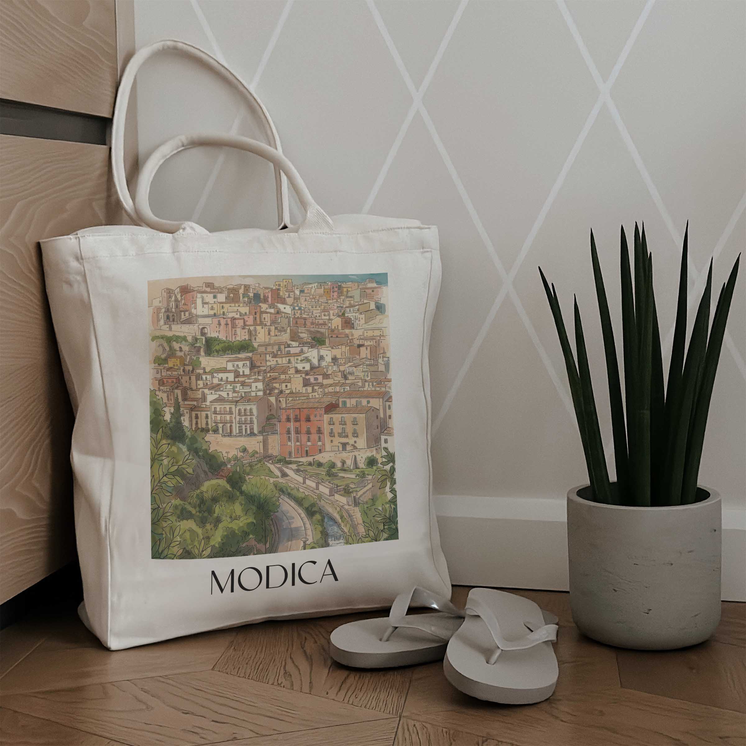 modica--sizilien-italien-einkaufstasche-aquarell