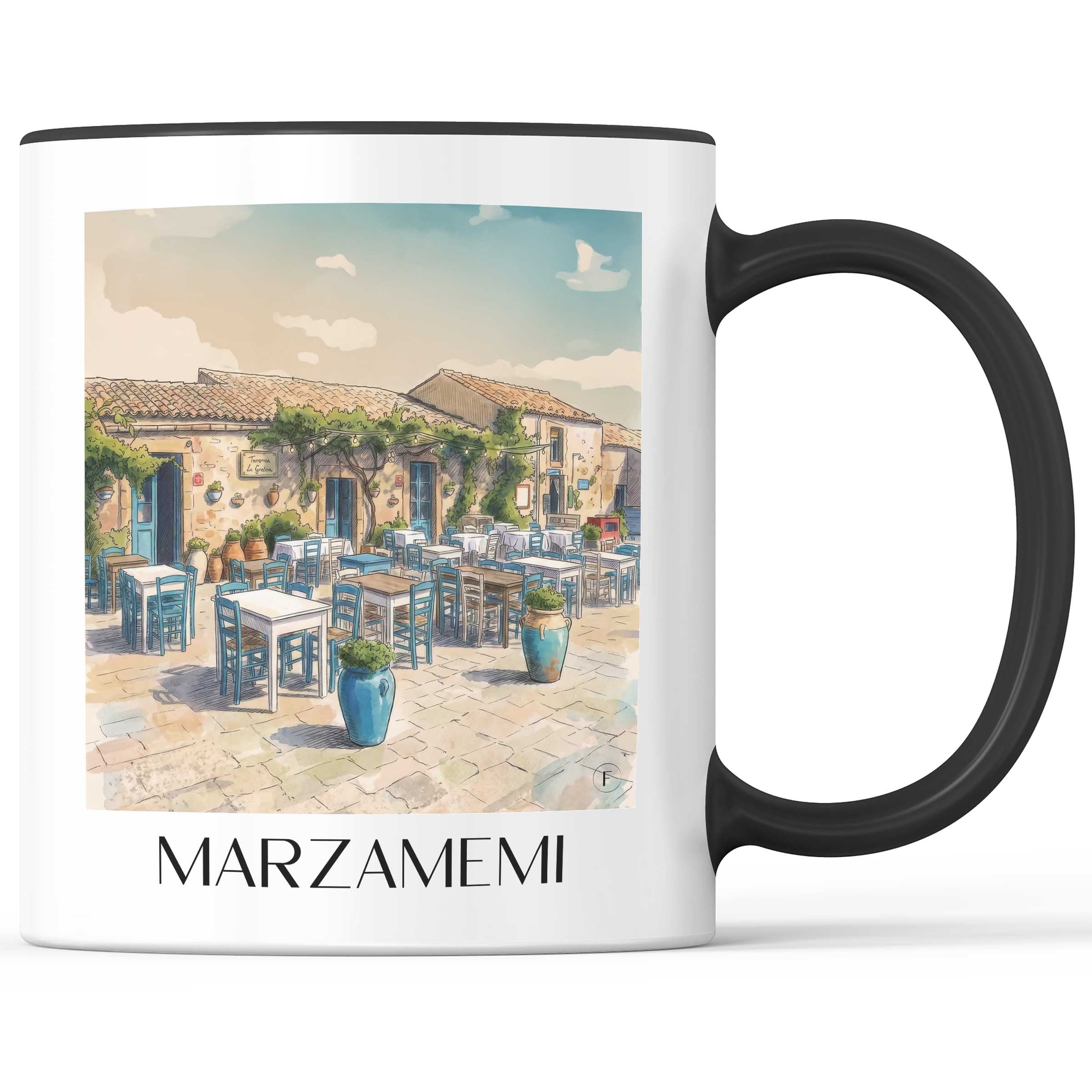 marzamemi-sizilien-italien-kaffeebecher-aquarell