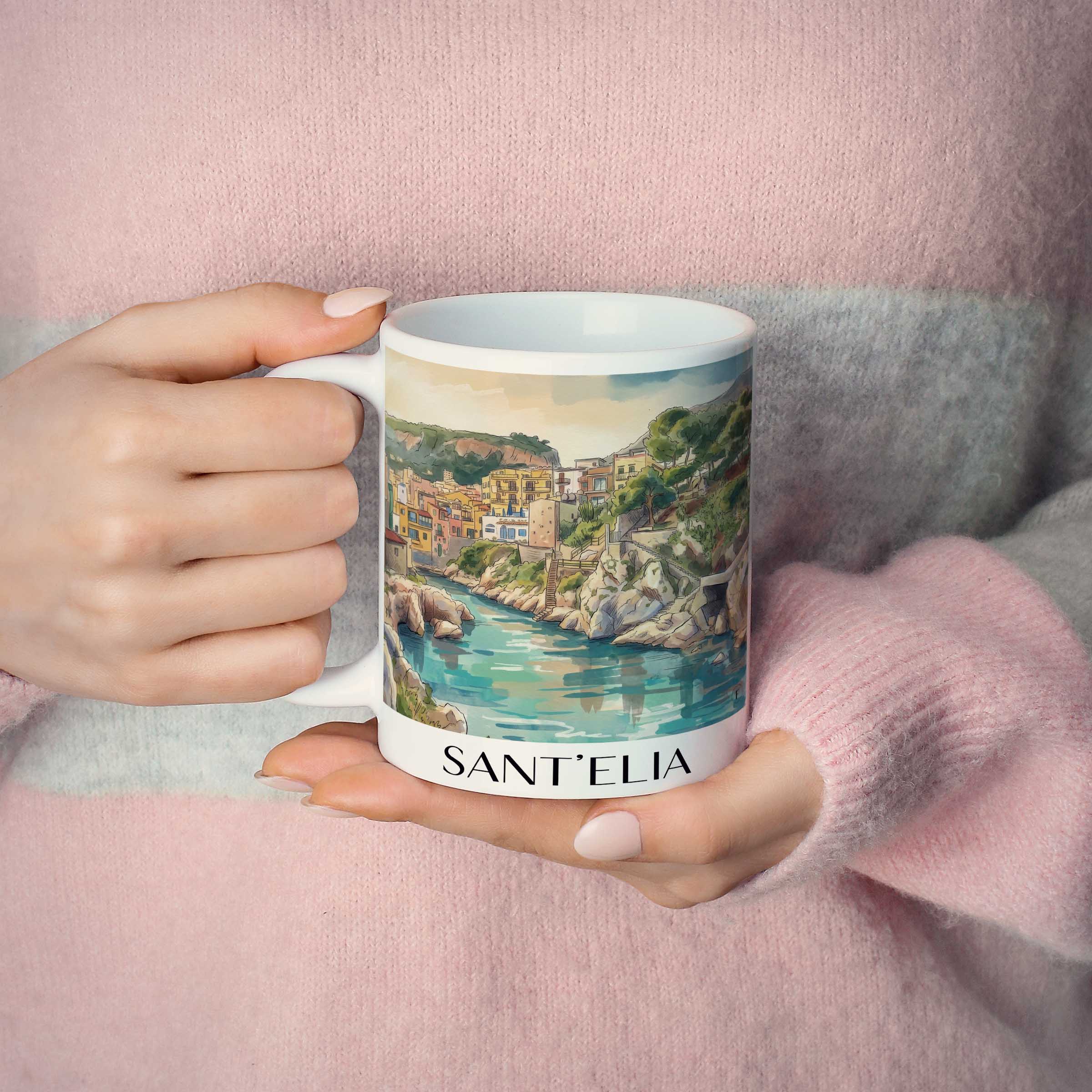 sant´elia--sizilien-italien-kaffeebecher-aquarell