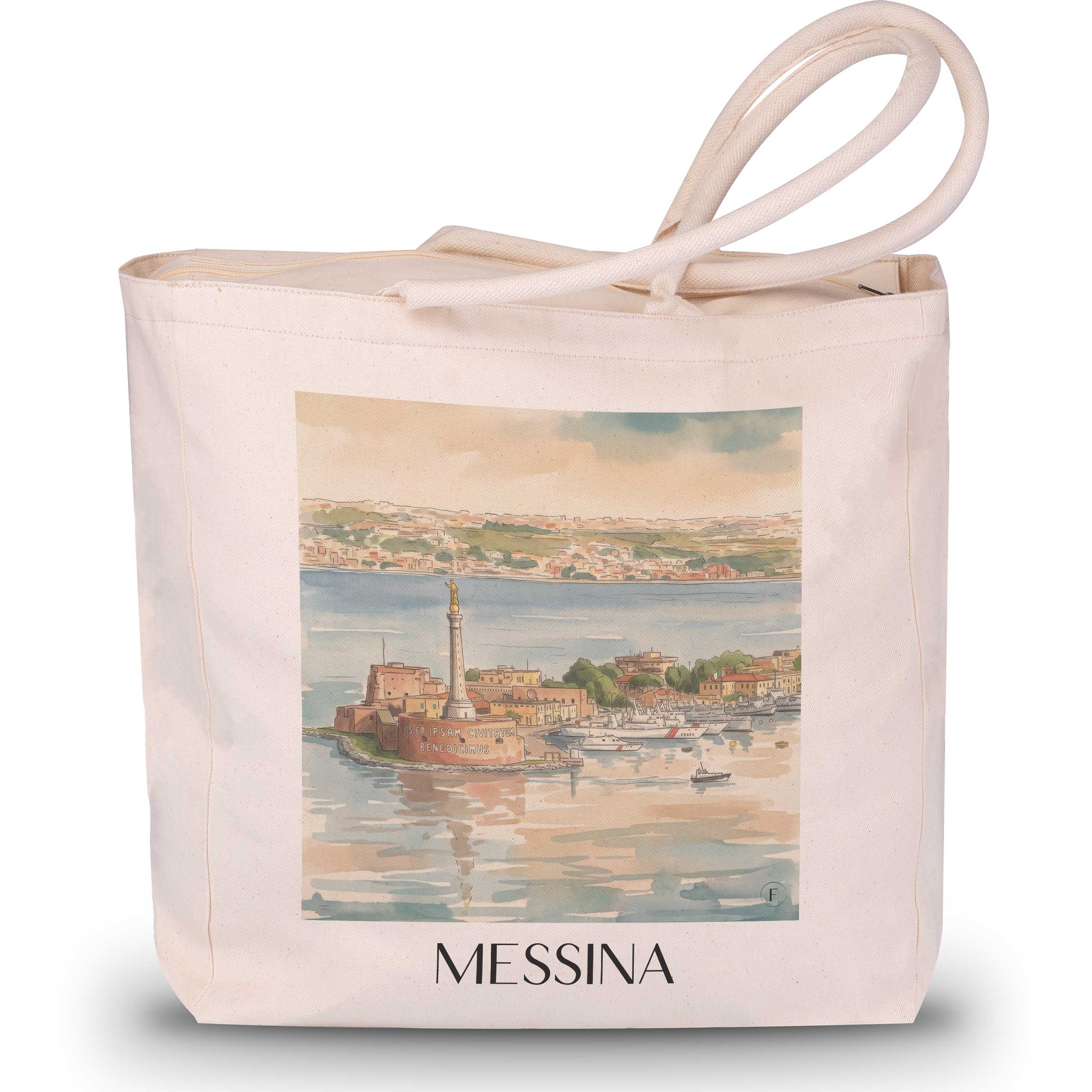 messina-sizilien-italien-einkaufstasche-aquarell