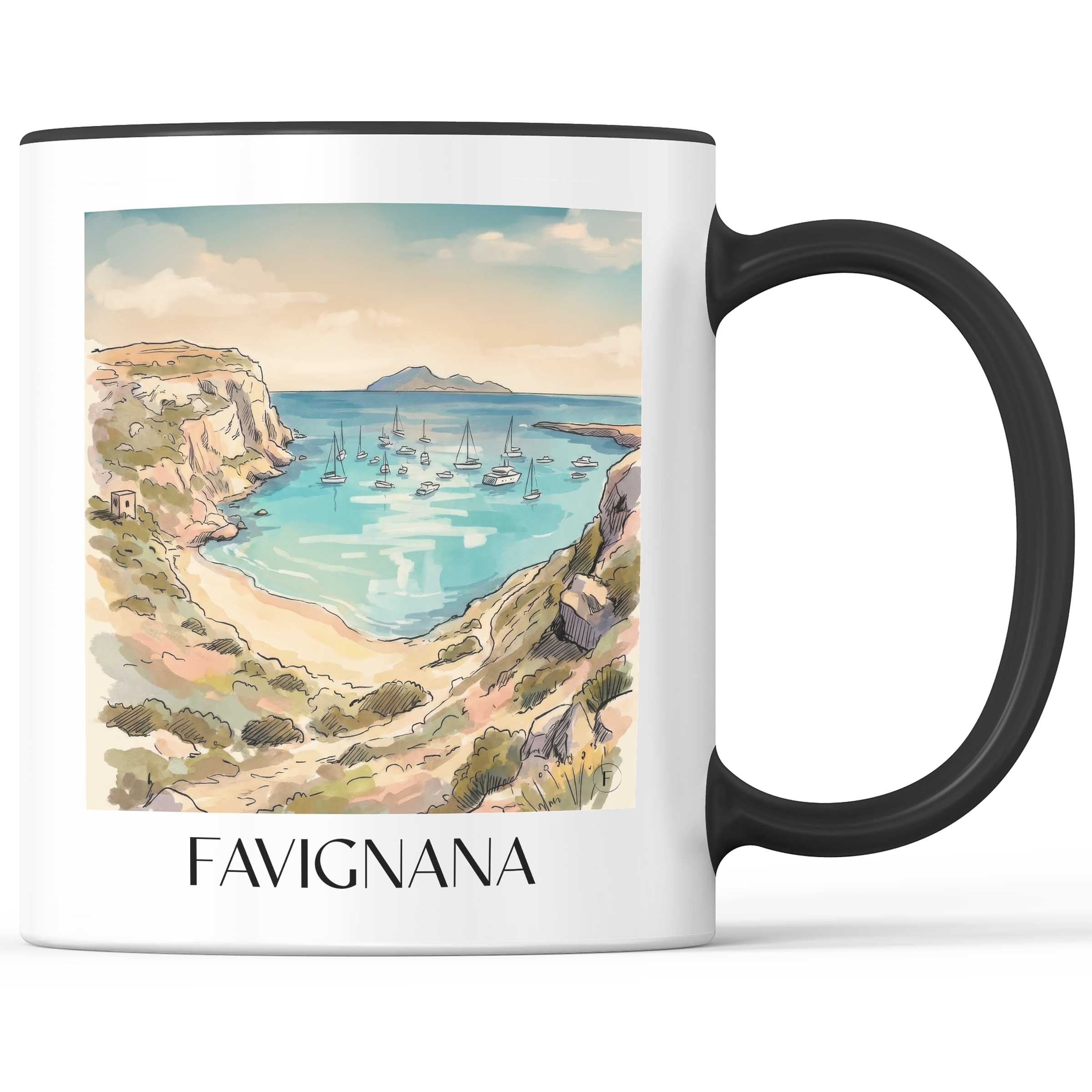 favignana-sizilien-italien-kaffeebecher-aquarell