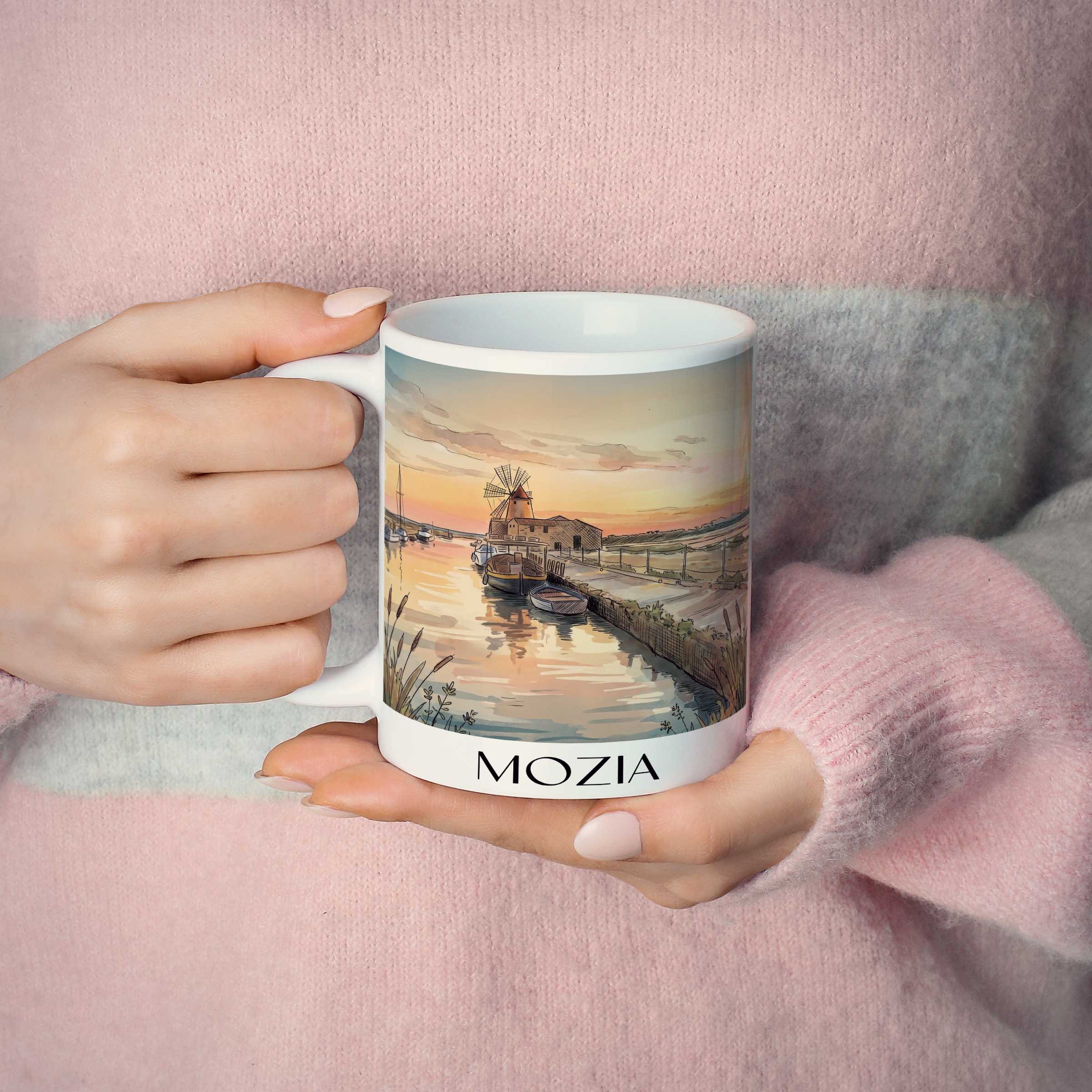 mozia-sizilien-italien-kaffeebecher-aquarell