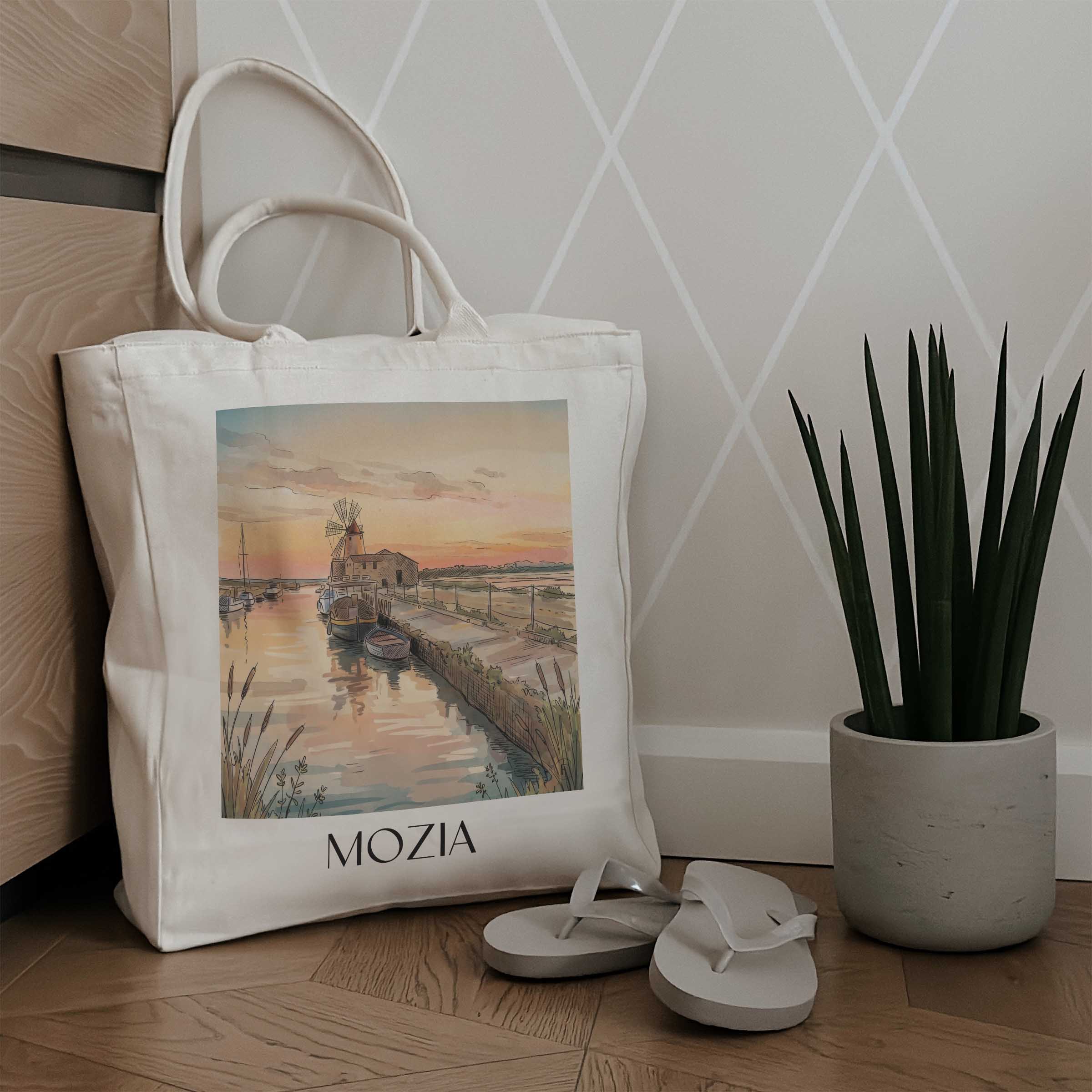 mozia-sizilien-italien-einkaufstasche-aquarell