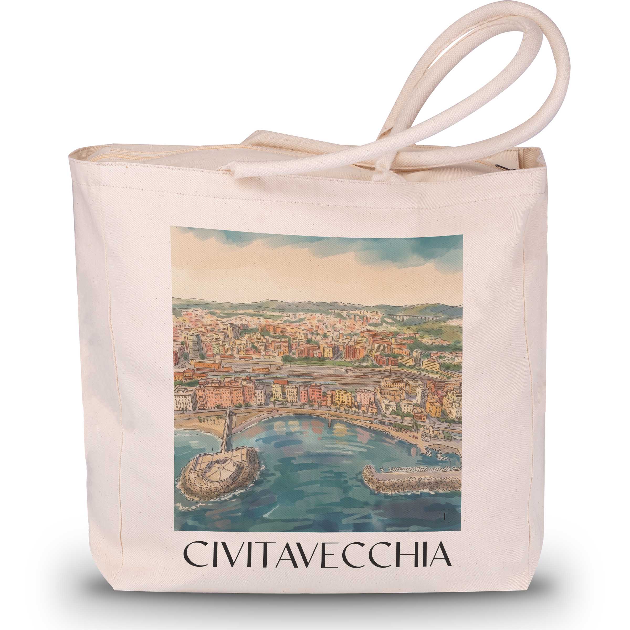 civitavecchia-latium-italien-einkaufstasche-aquarell