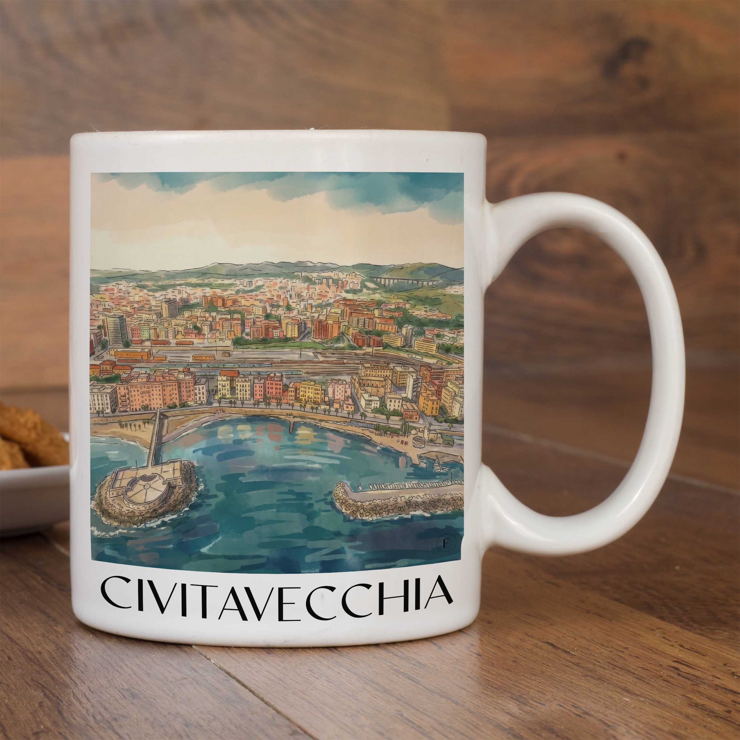 civitavecchia-latium-italien-kaffeebecher-aquarell