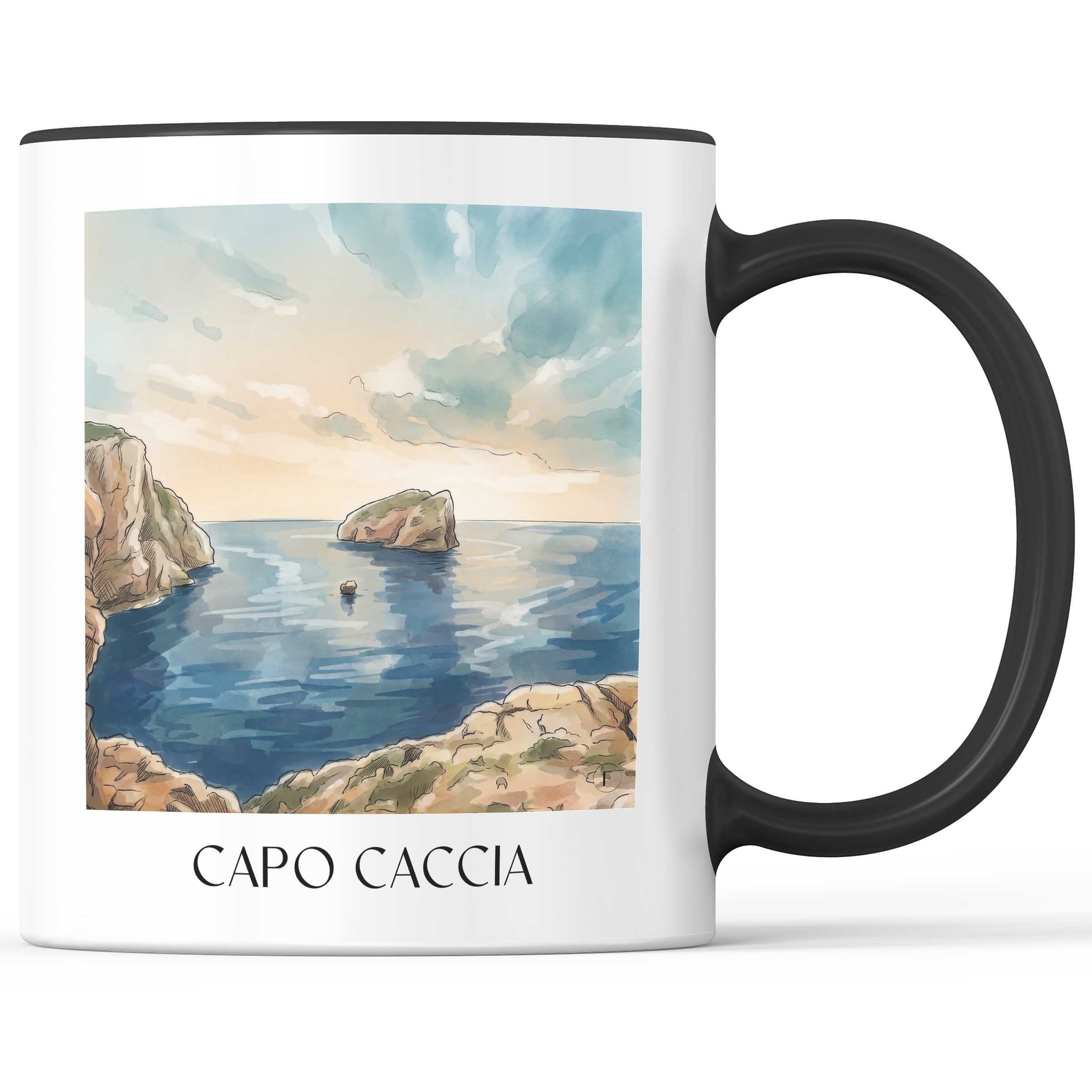capo-caccia-sardinien-italien-kaffeebecher-aquarell