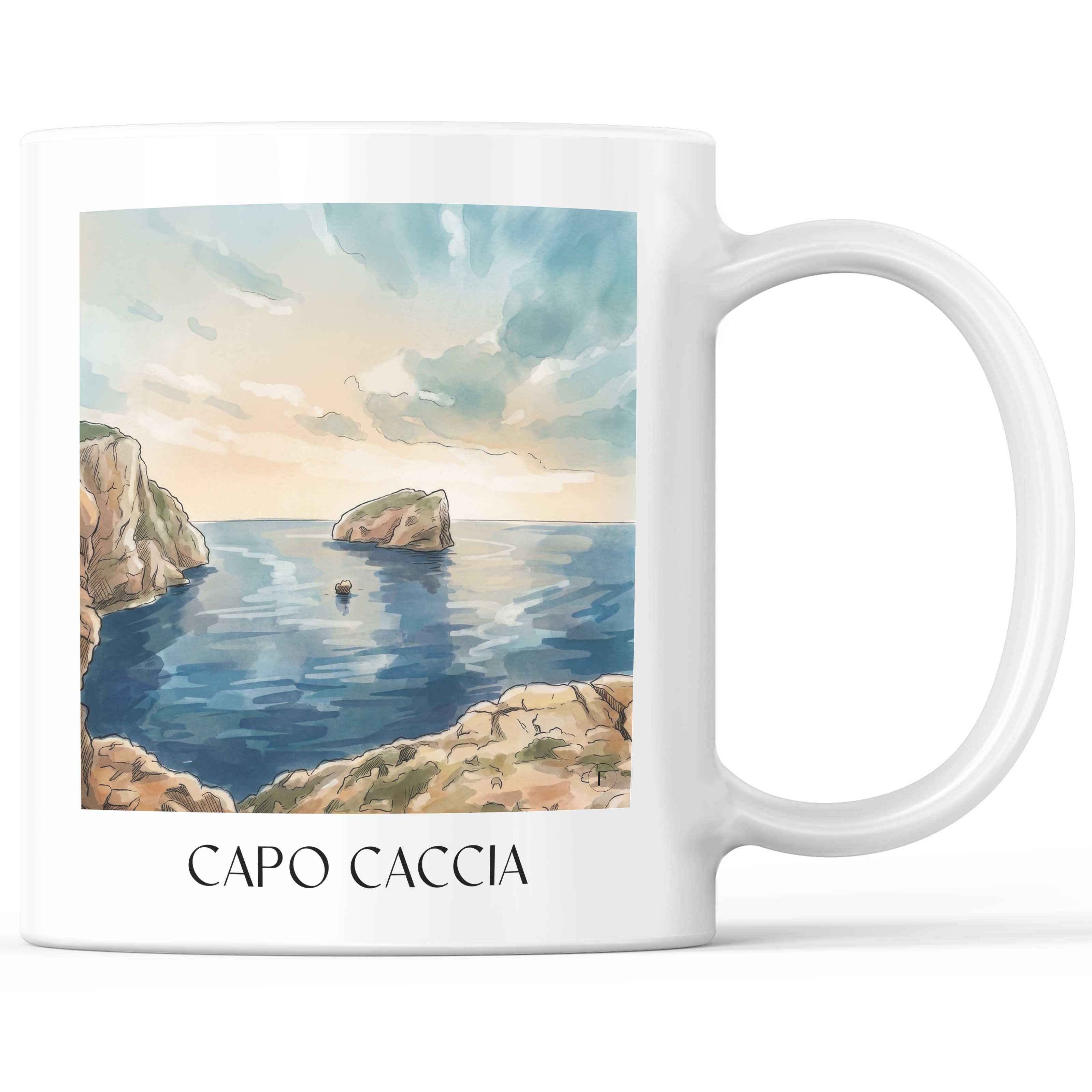 capo-caccia-sardinien-italien-kaffeebecher-aquarell