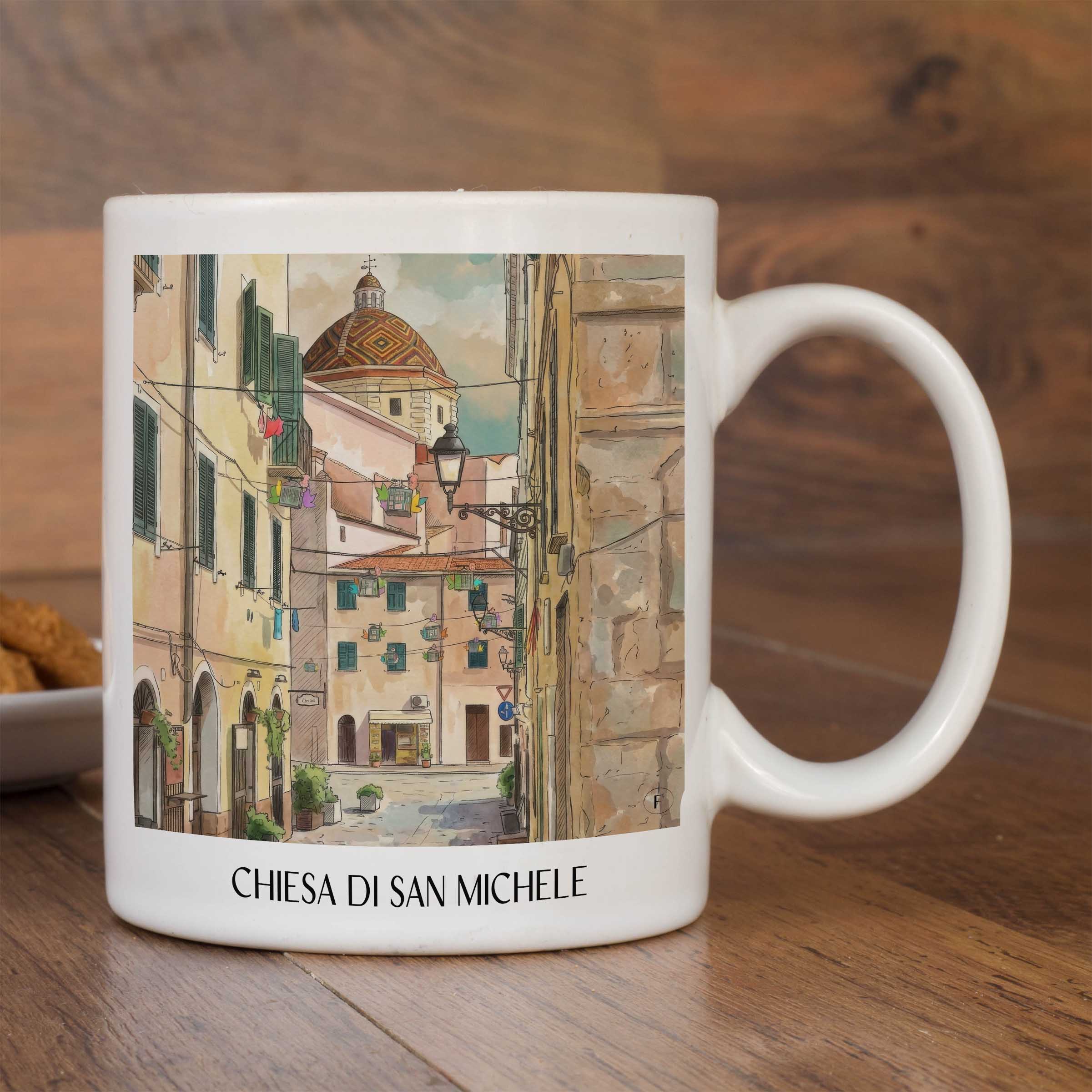 chiesa-di-san-michele-alghero-italien-kaffeebecher-aquarell