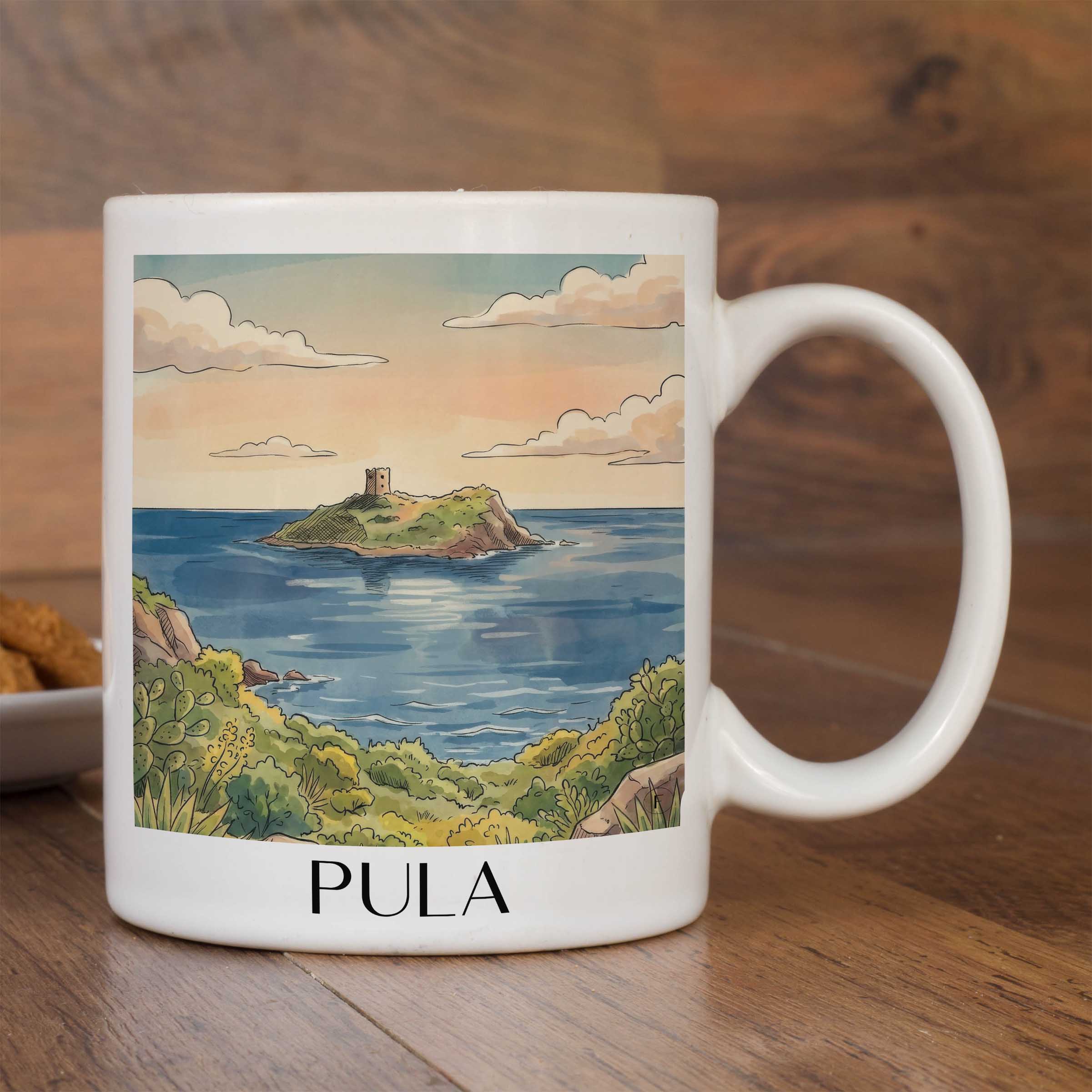 pula--sardinien-italien-kaffeebecher-aquarell