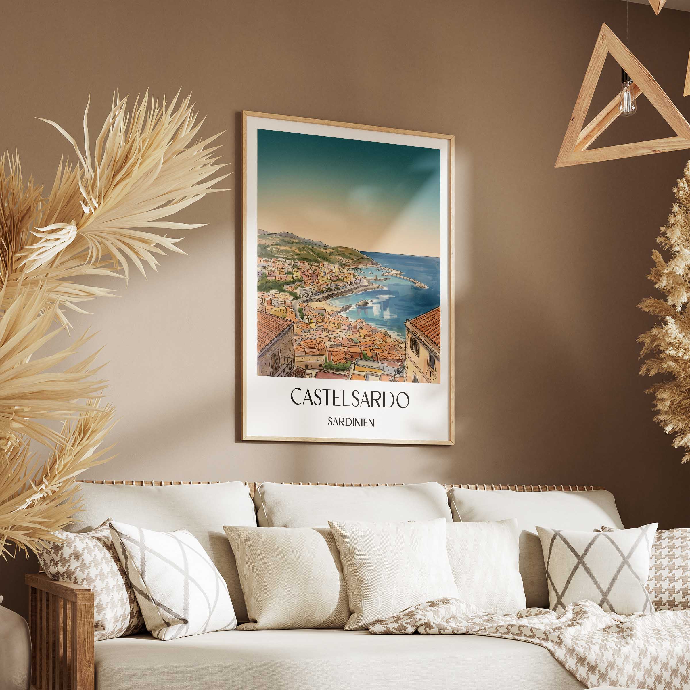 castelsardo-sardinien-italien-poster-aquarell