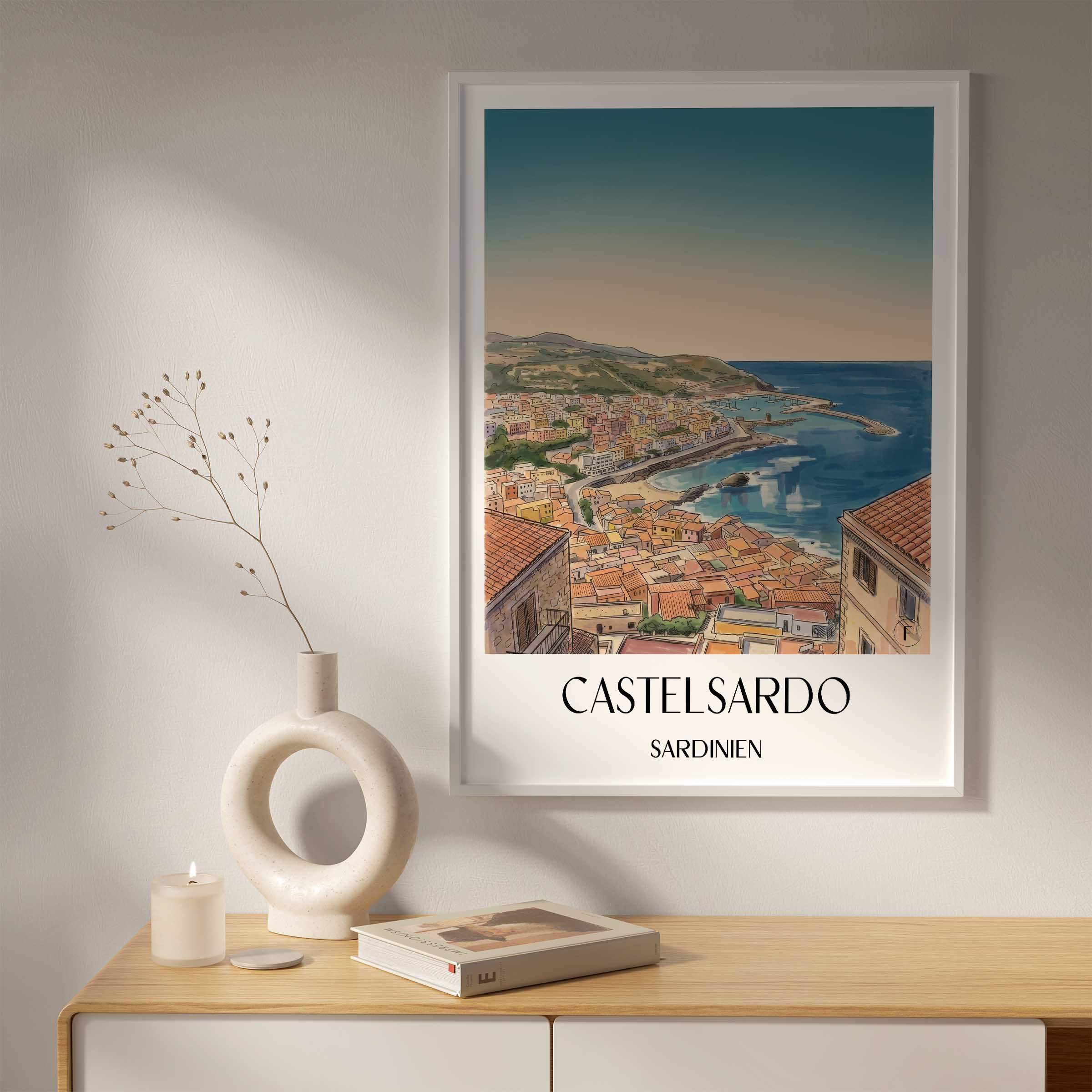 castelsardo-sardinien-italien-poster-aquarell