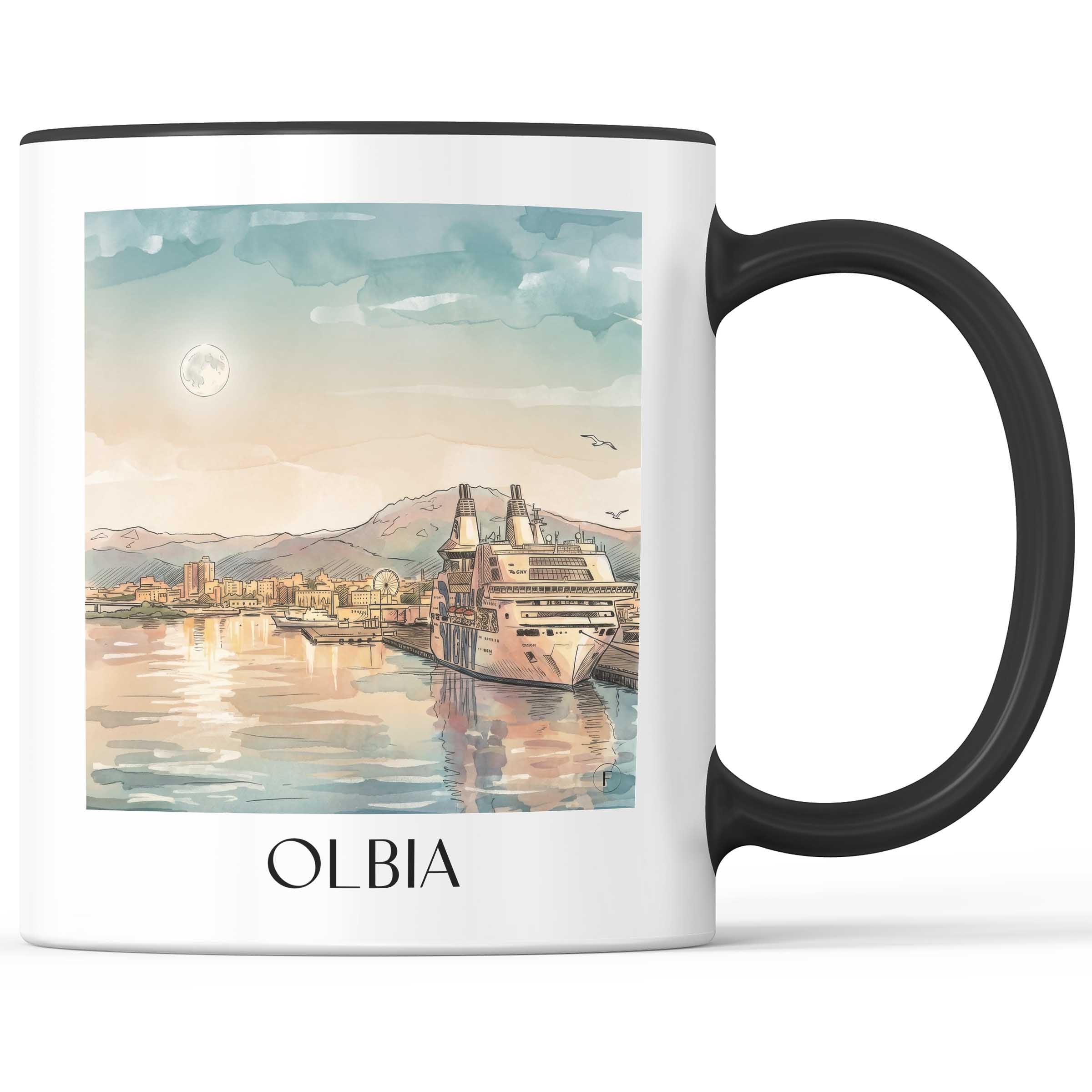 olbia-sardinien-italien-kaffeebecher-aquarell