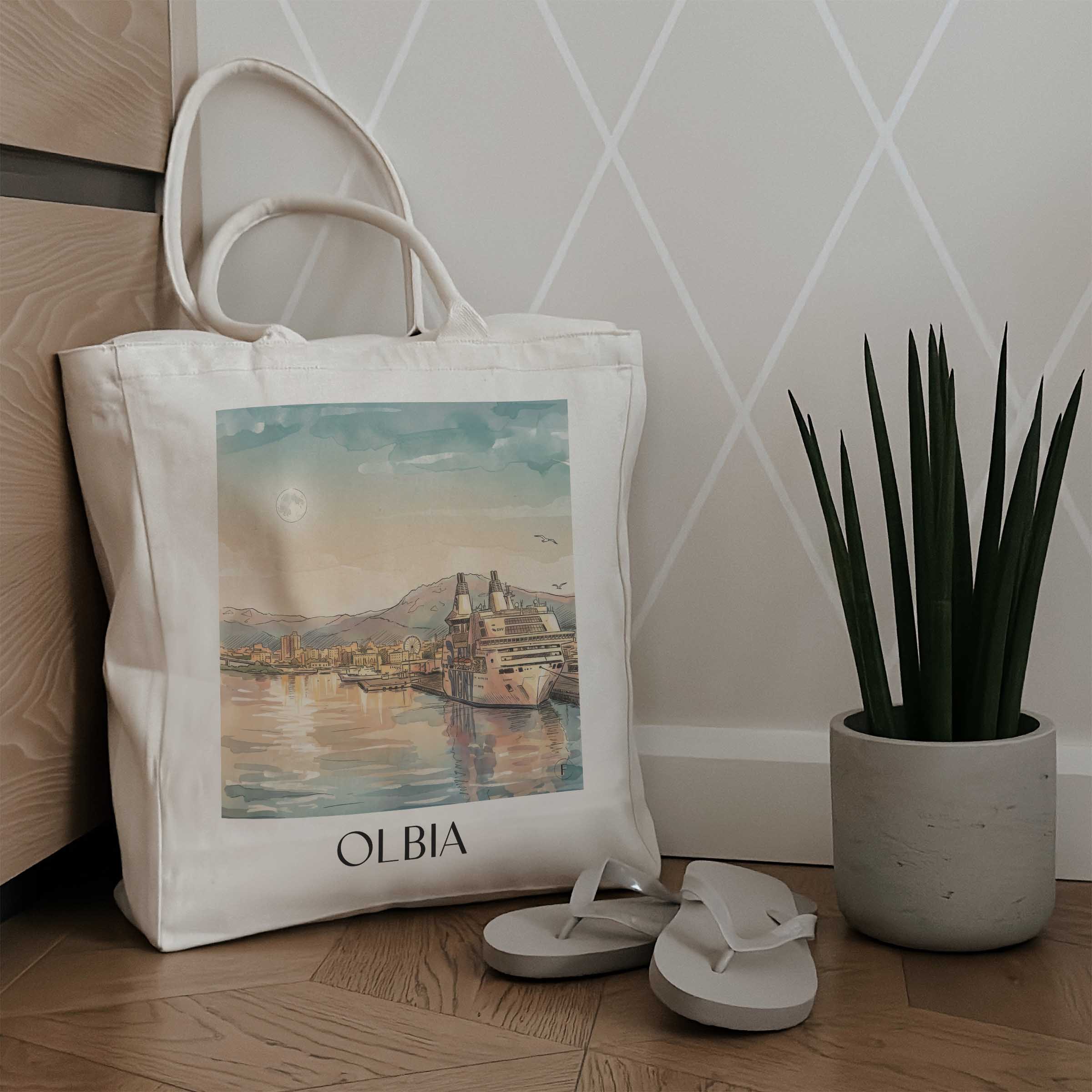 olbia-sardinien-italien-einkaufstasche-aquarell