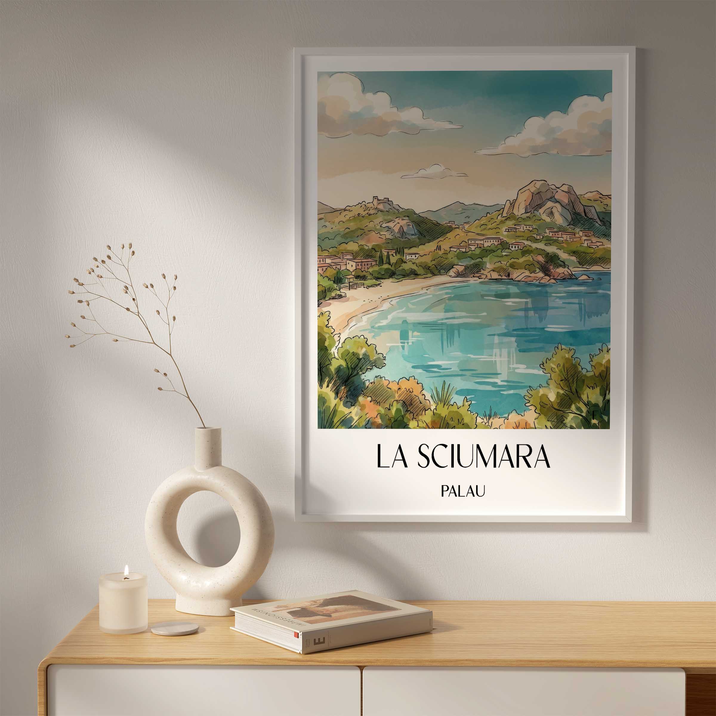 la-sciumara-palau-italien-poster-aquarell