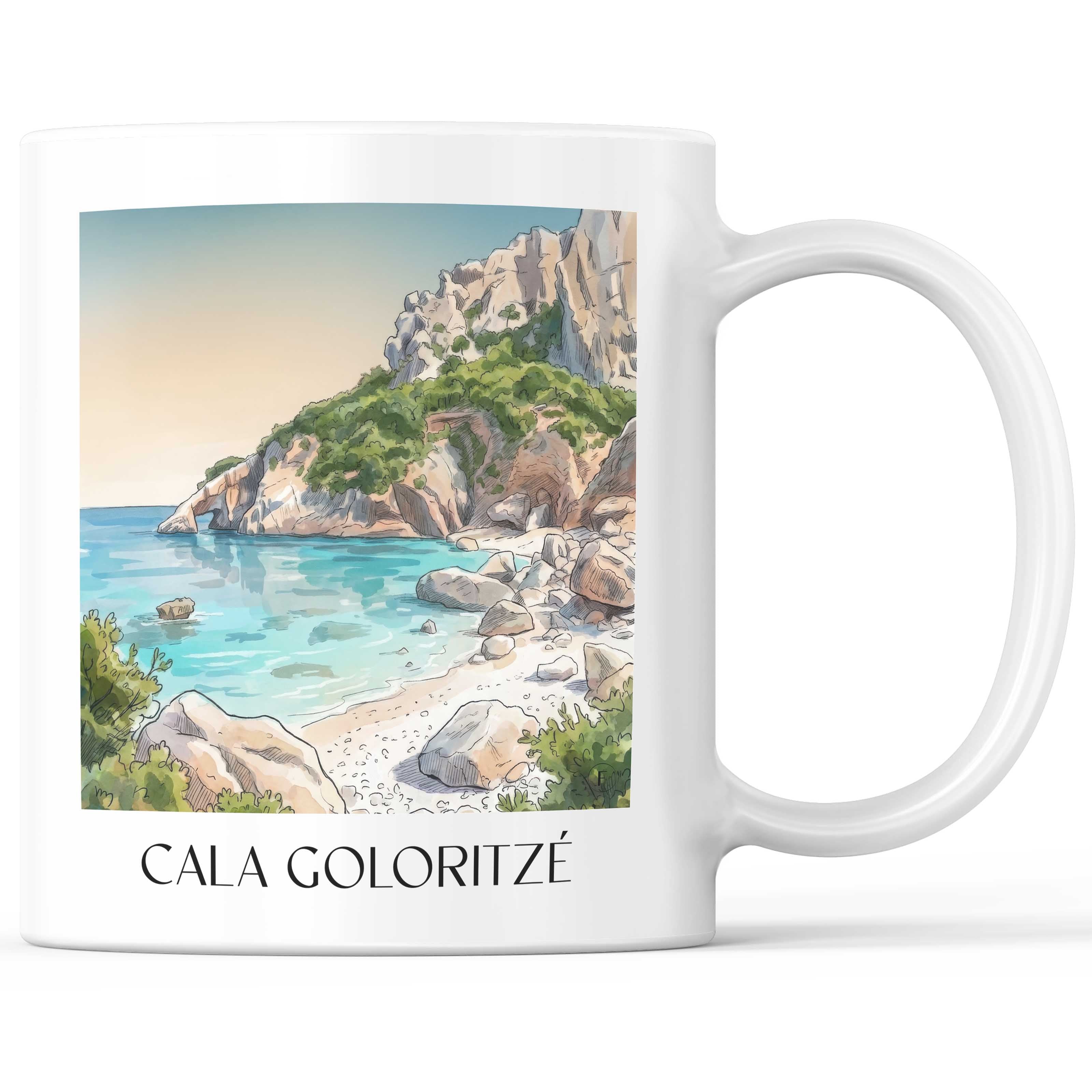 cala-goloritzé--sardinien-italien-kaffeebecher-aquarell