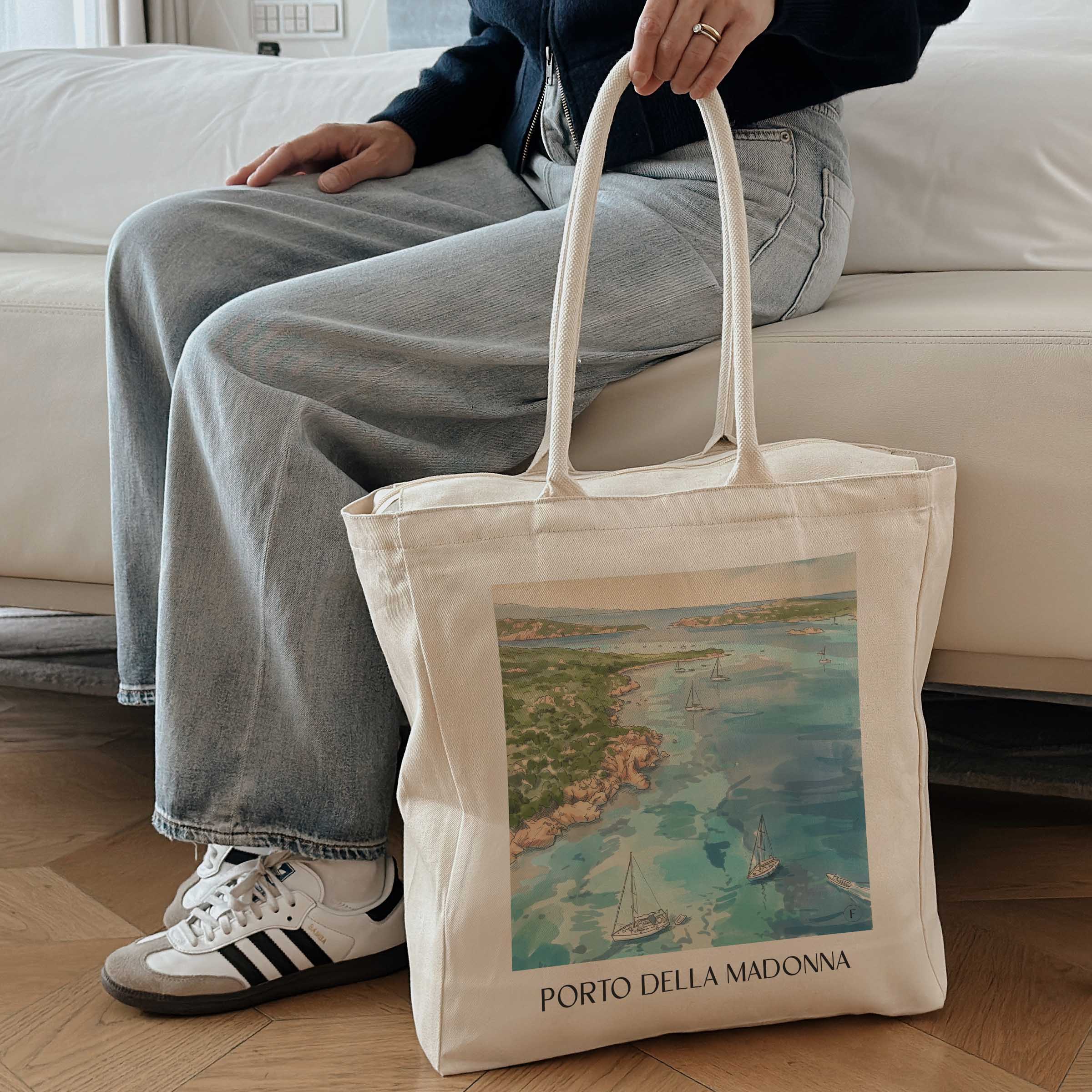 porto-della-madonna-sardinien-italien-einkaufstasche-aquarell