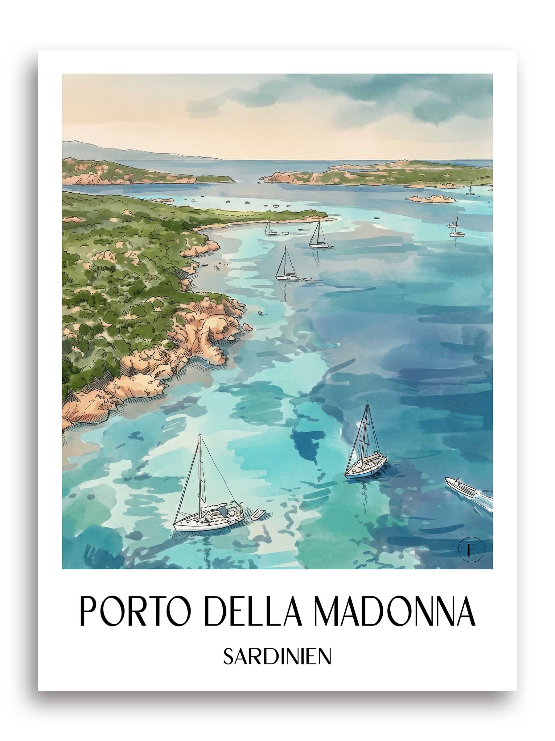 porto-della-madonna-sardinien-italien-poster-aquarell
