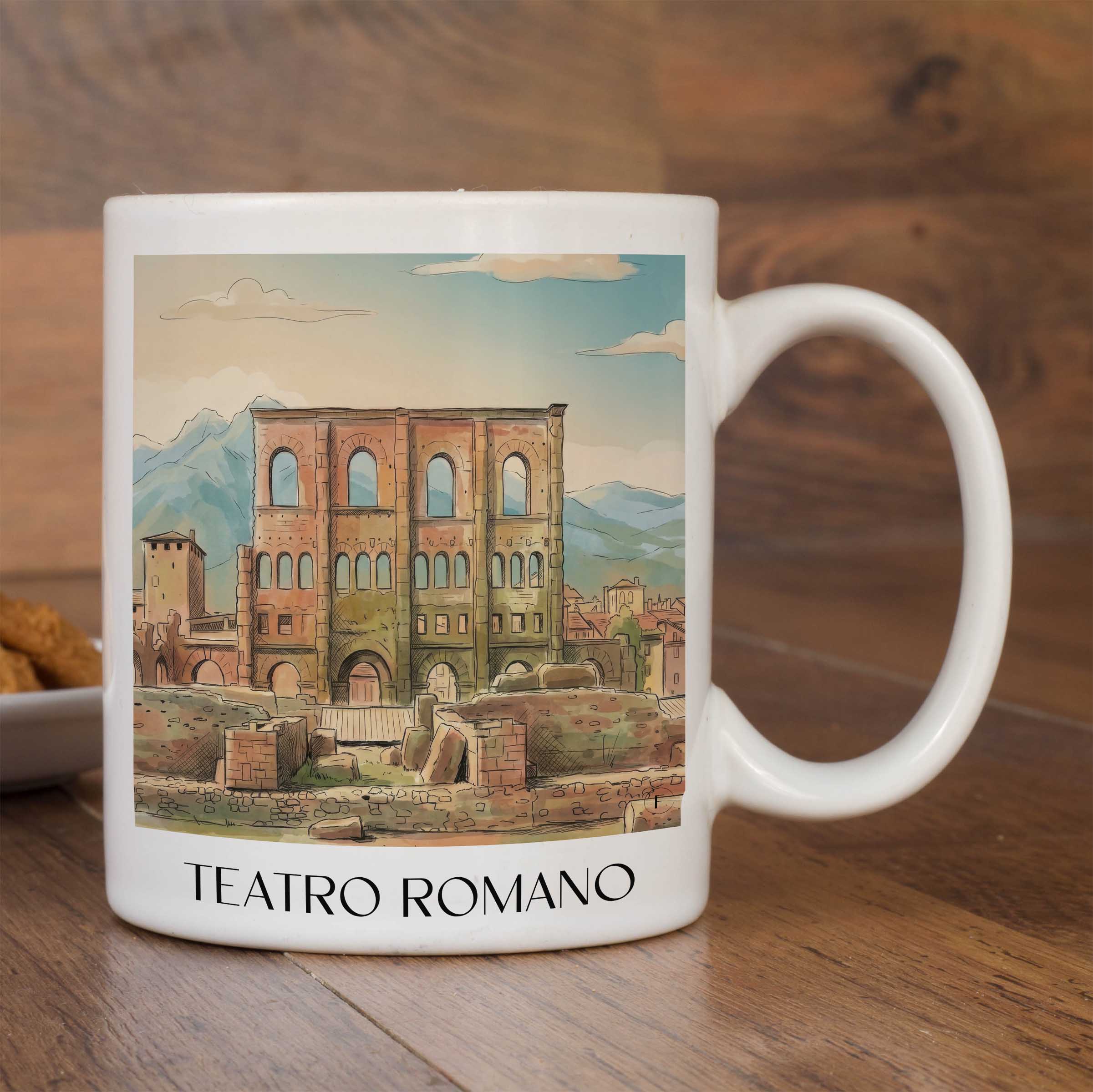 teatro-romano-aosta-italien-kaffeebecher-aquarell