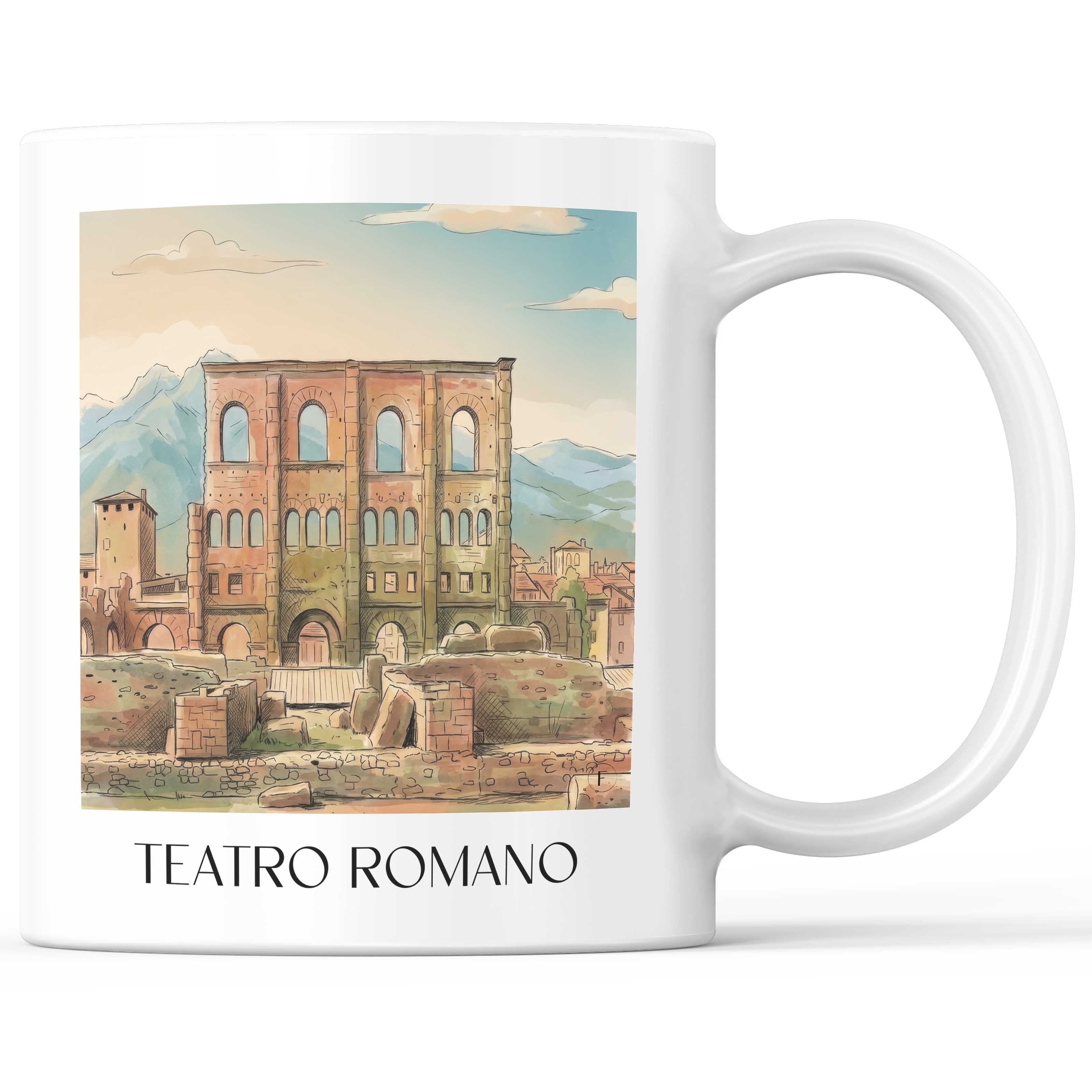 teatro-romano-aosta-italien-kaffeebecher-aquarell