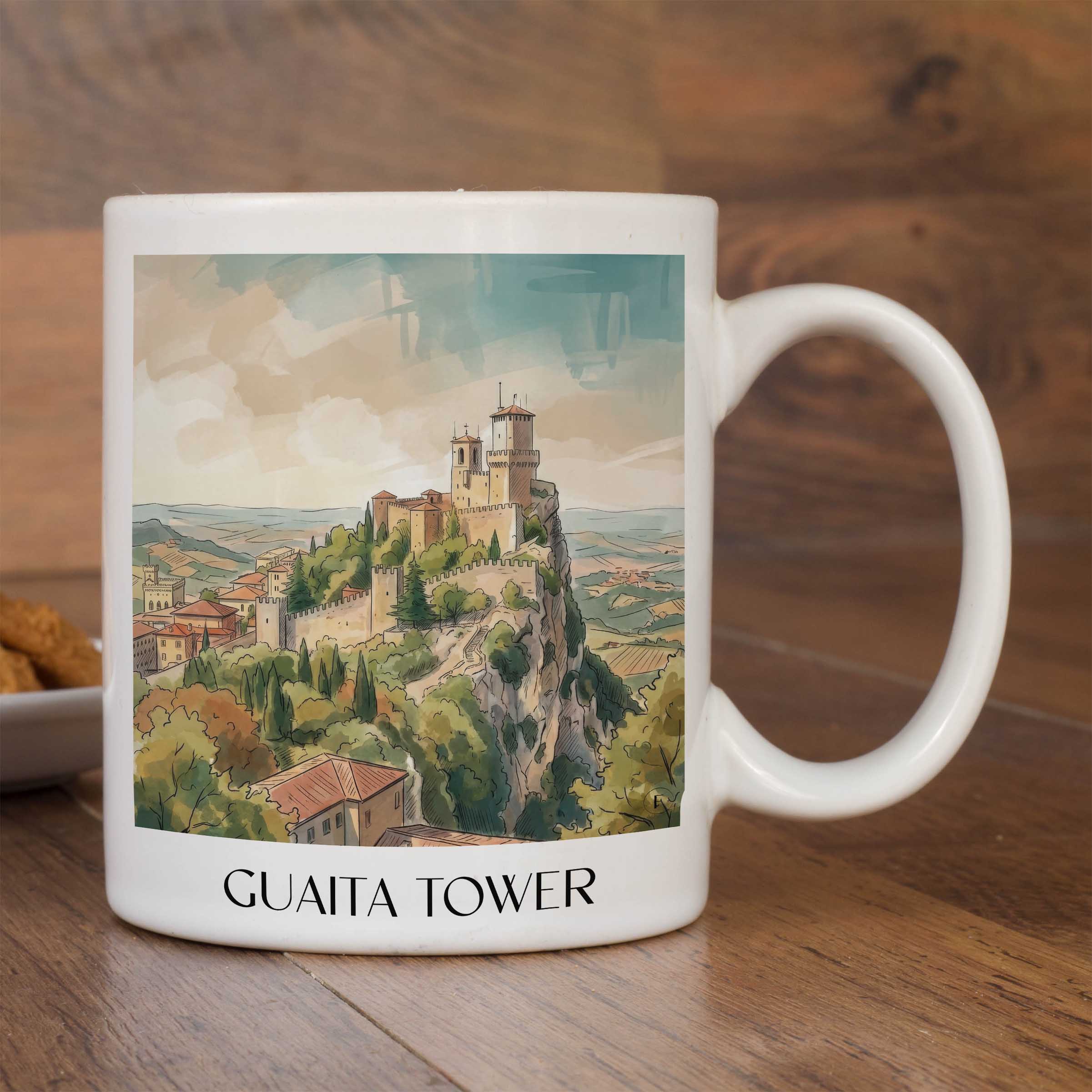 guaita-tower-san-marino-italien-kaffeebecher-aquarell