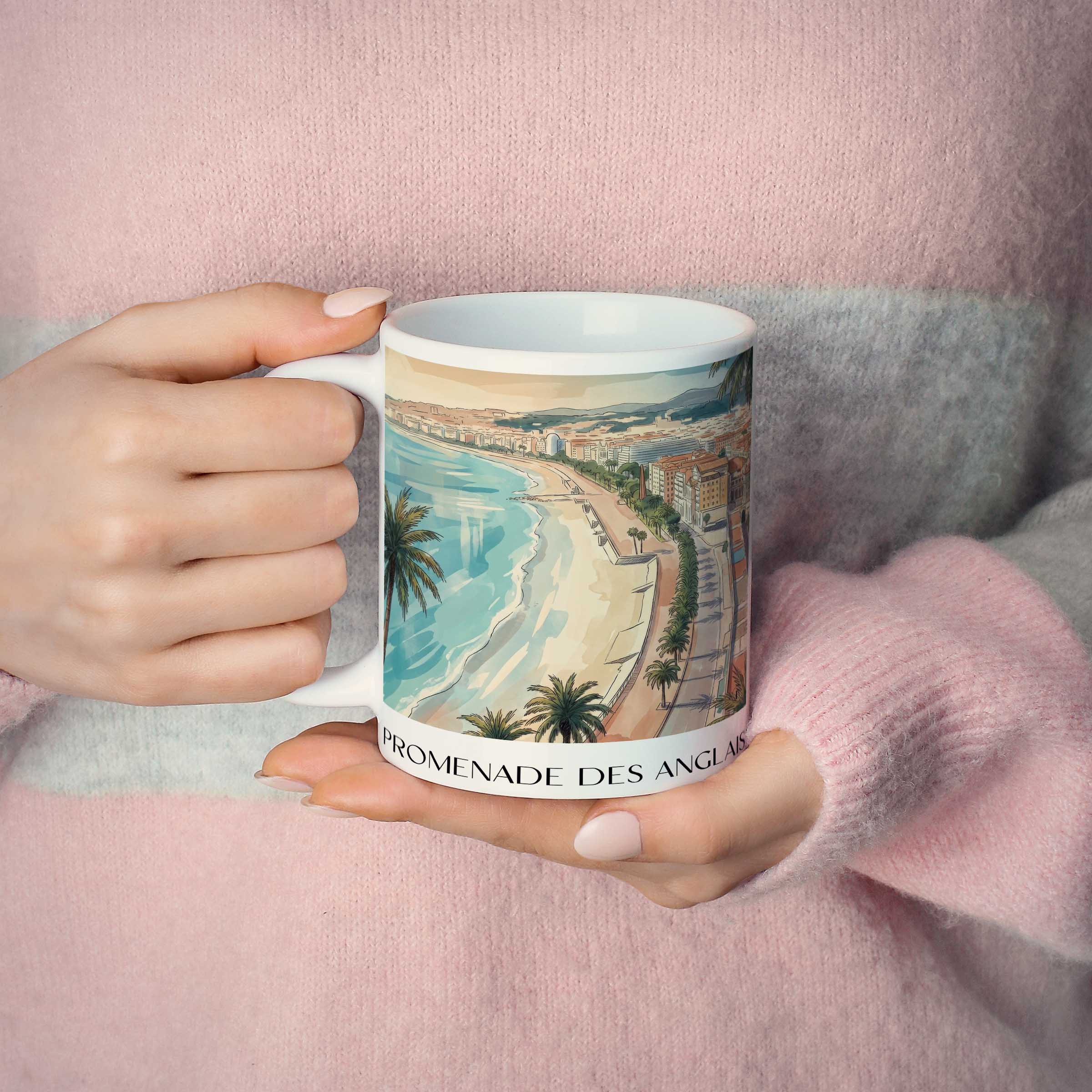 promenade-des-anglais-nizza-frankreich-kaffeebecher-aquarell