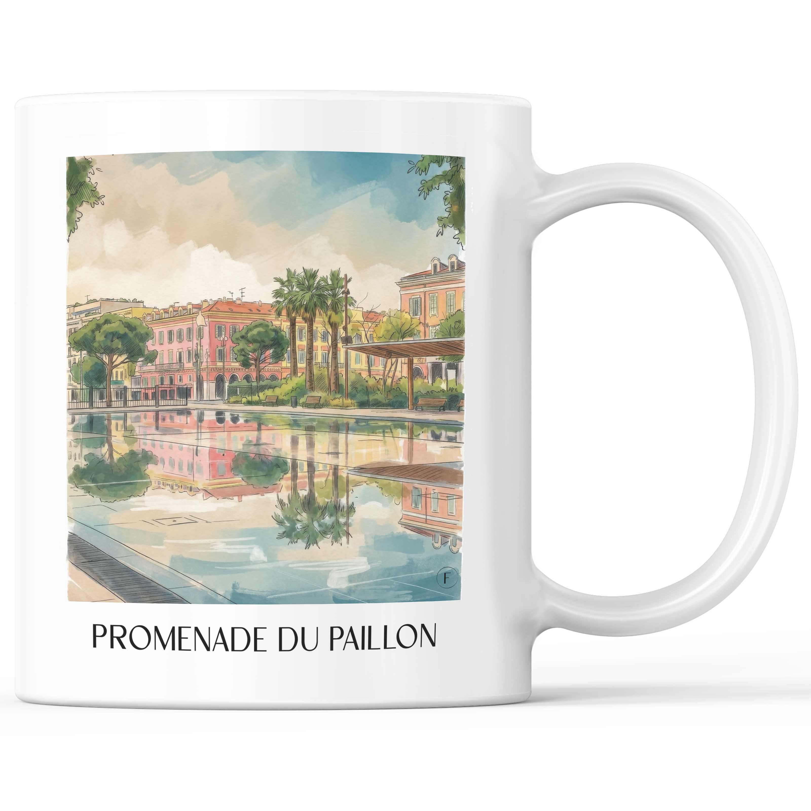 promenade-du-paillon-nizza-frankreich-kaffeebecher-aquarell