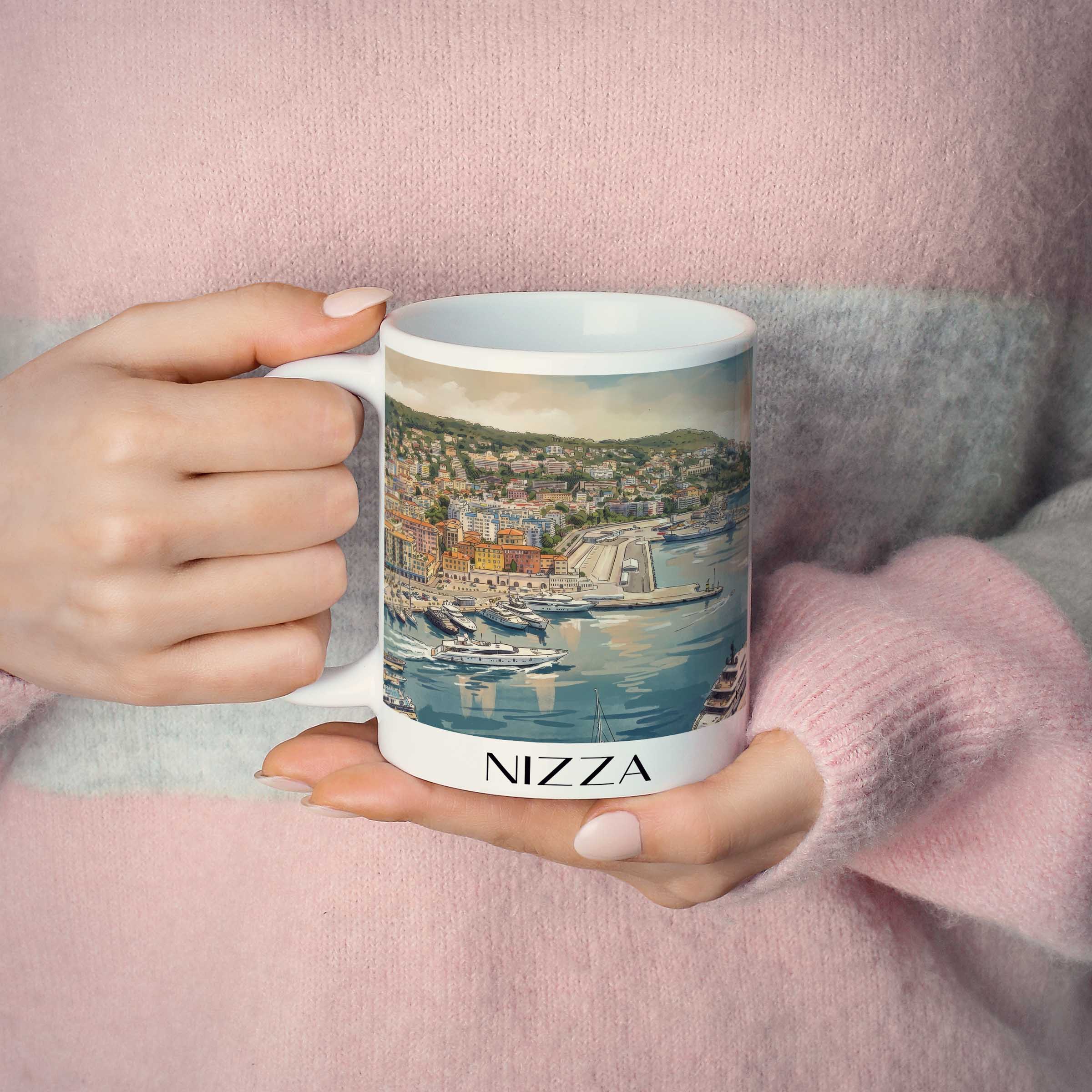 nizza-côte-d´azur-frankreich-kaffeebecher-aquarell