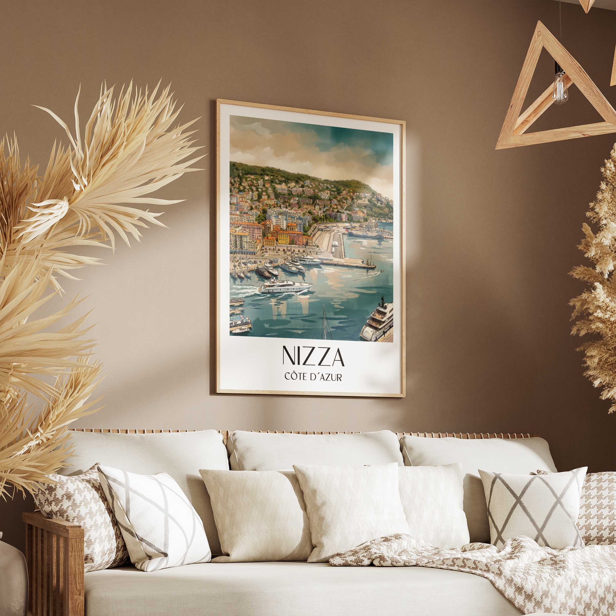 nizza-côte-d´azur-frankreich-poster-aquarell