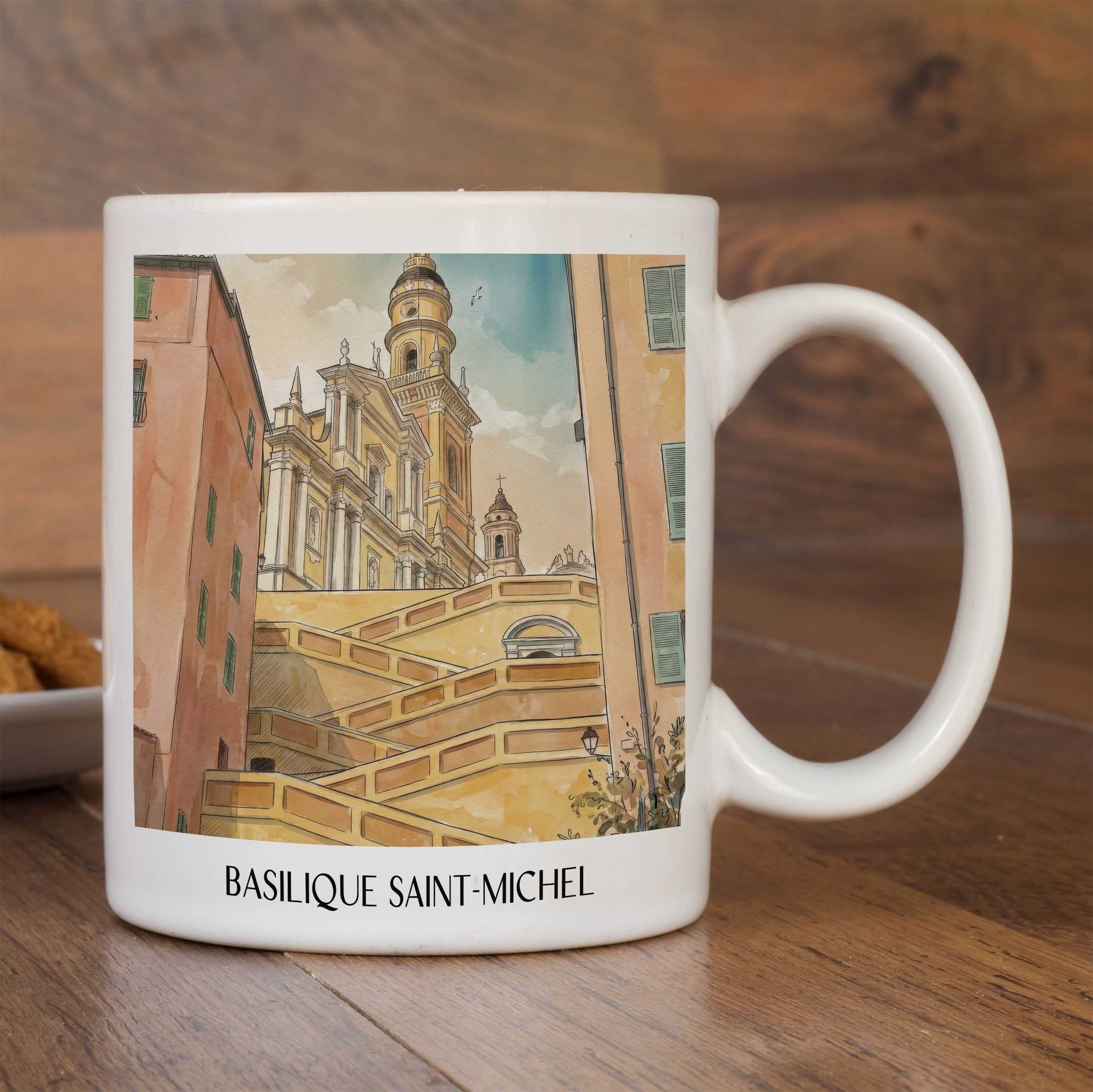 basilique-saint-michel-menton-frankreich-kaffeebecher-aquarell