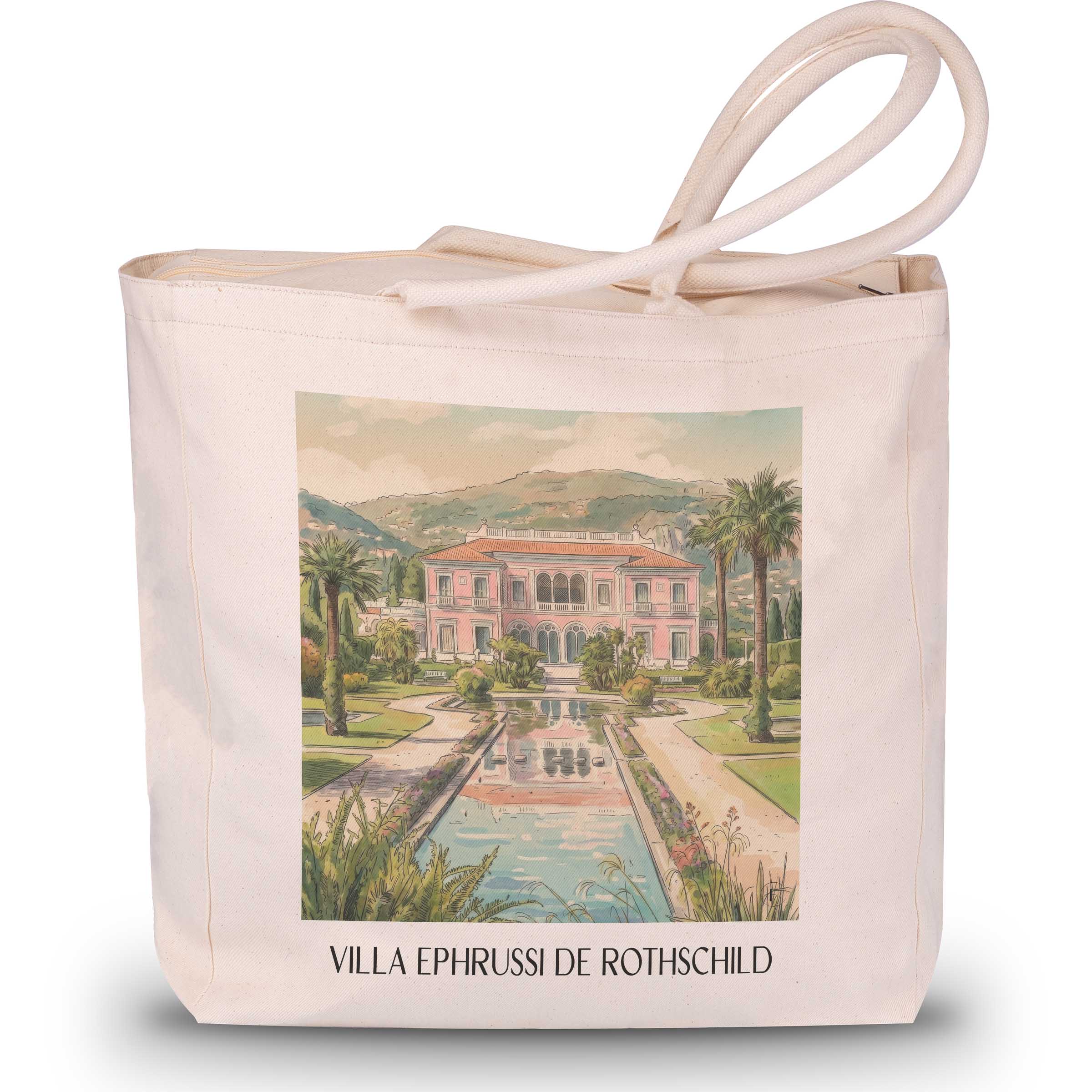 villa-ephrussi-de-rothschild-saint-jean-cap-ferrat-frankreich-einkaufstasche-aquarell