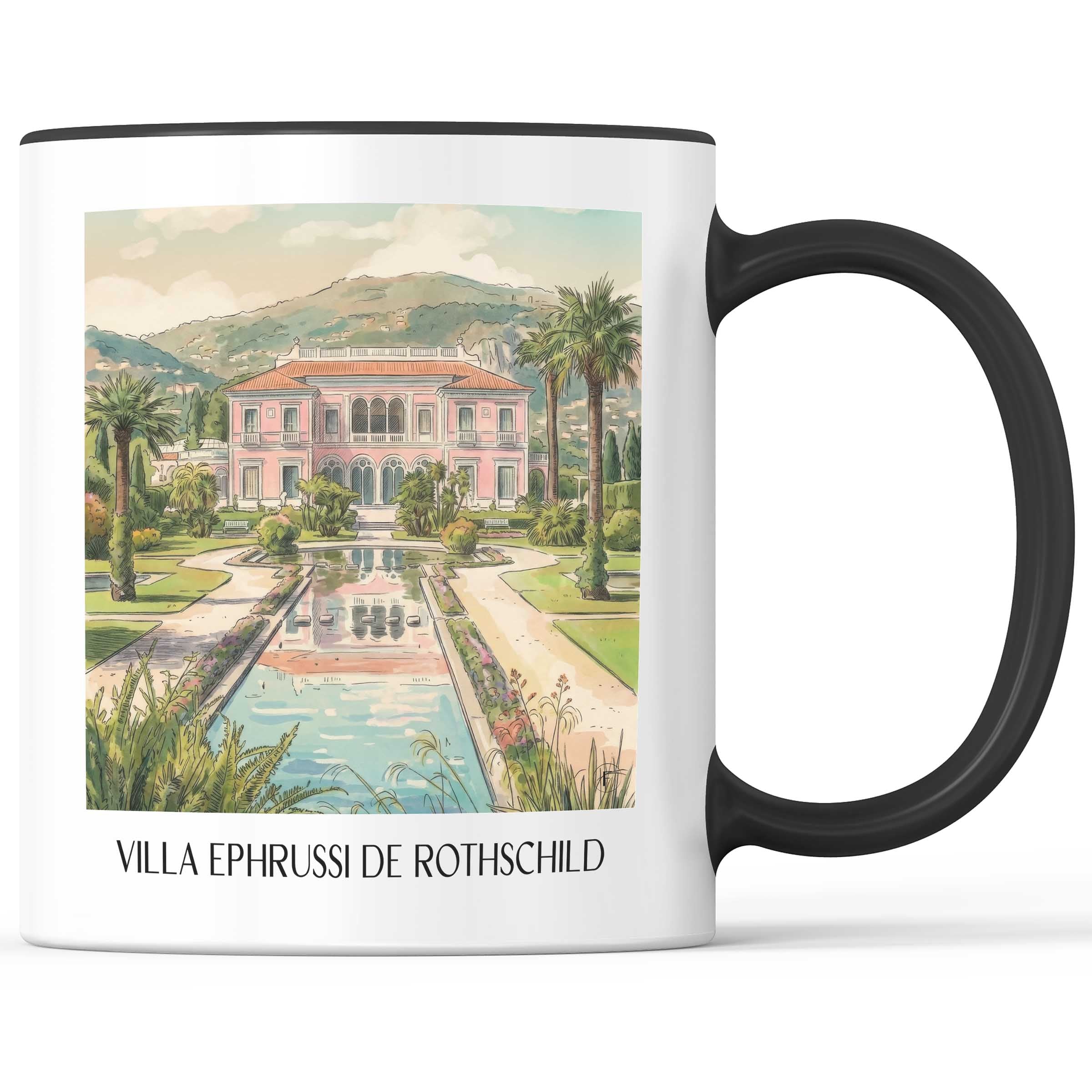 villa-ephrussi-de-rothschild-saint-jean-cap-ferrat-frankreich-kaffeebecher-aquarell