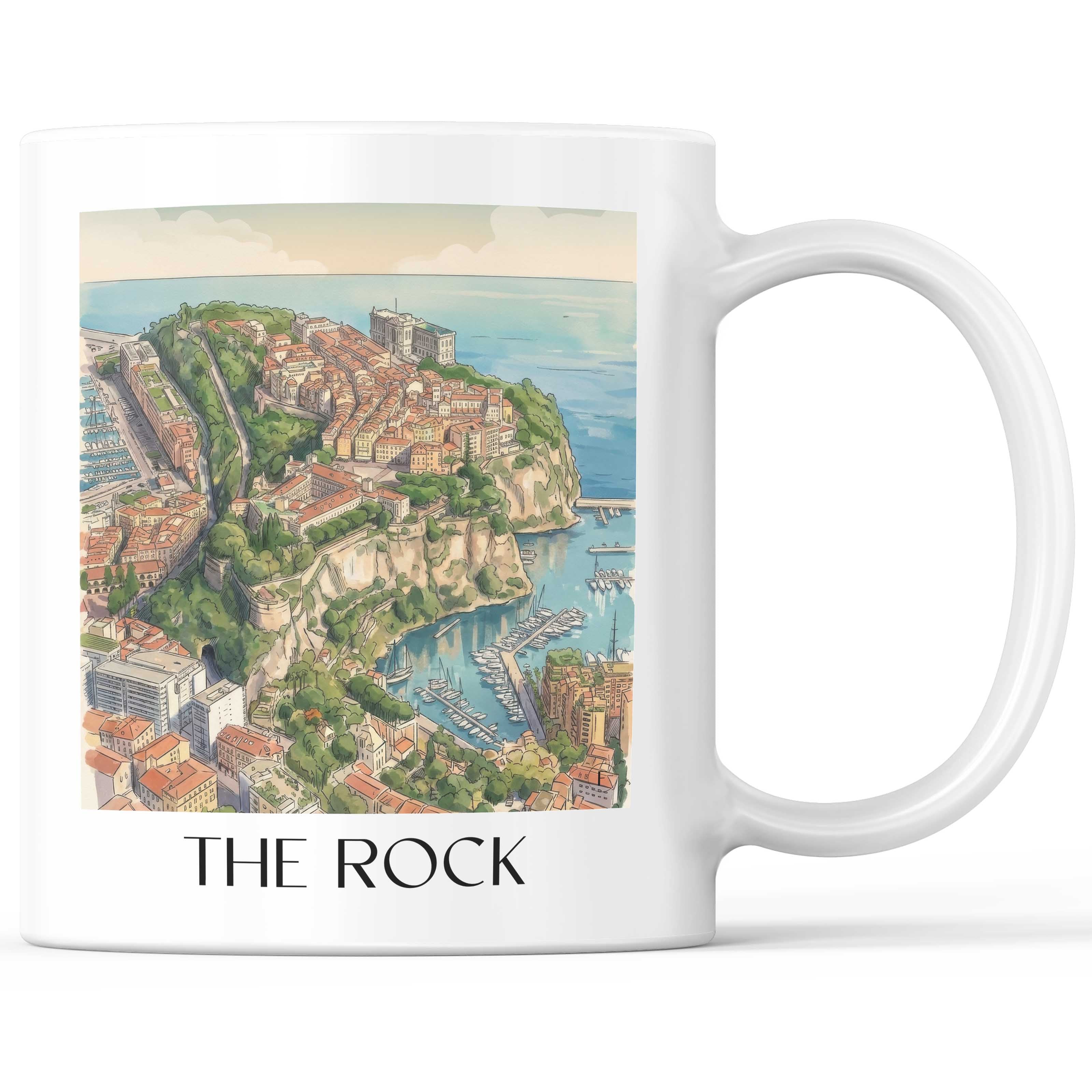 Rocher Kaffeebecher - Monaco - Monaco Becher - Kaffeetasse im Aquarell Stil