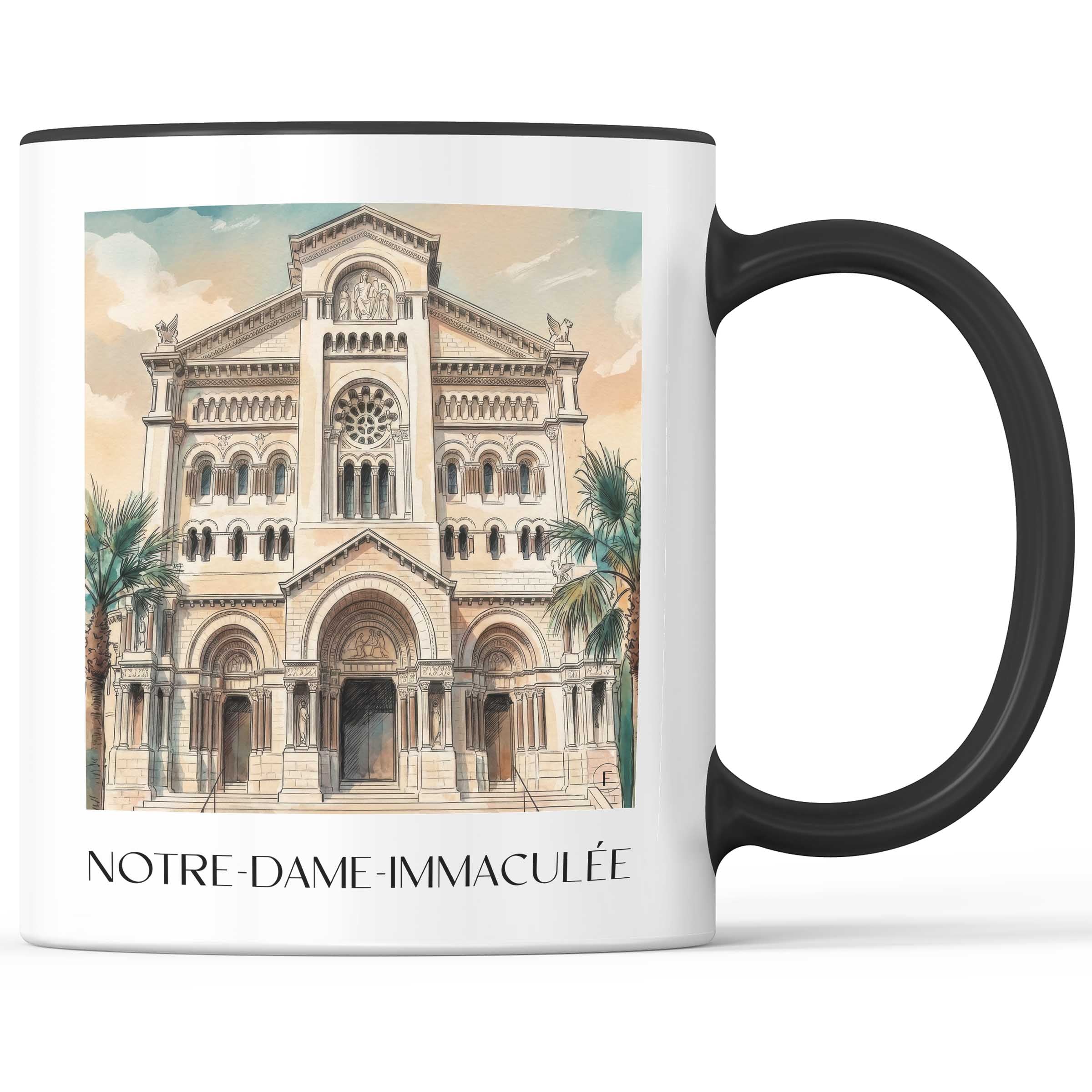 notre-dame-immaculée-monaco-monaco-kaffeebecher-aquarell