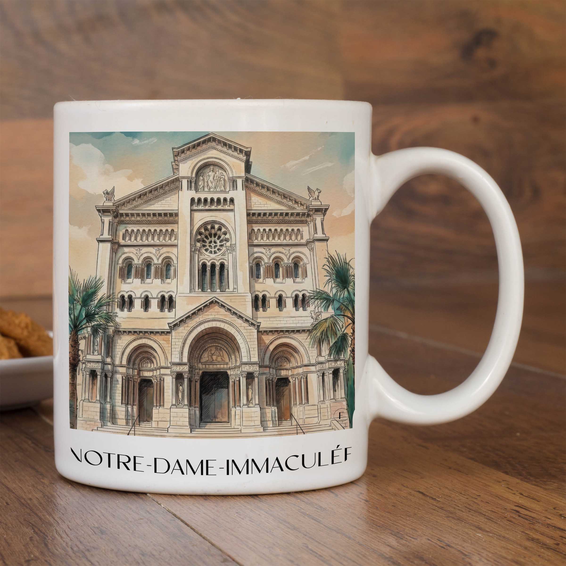 notre-dame-immaculée-monaco-monaco-kaffeebecher-aquarell