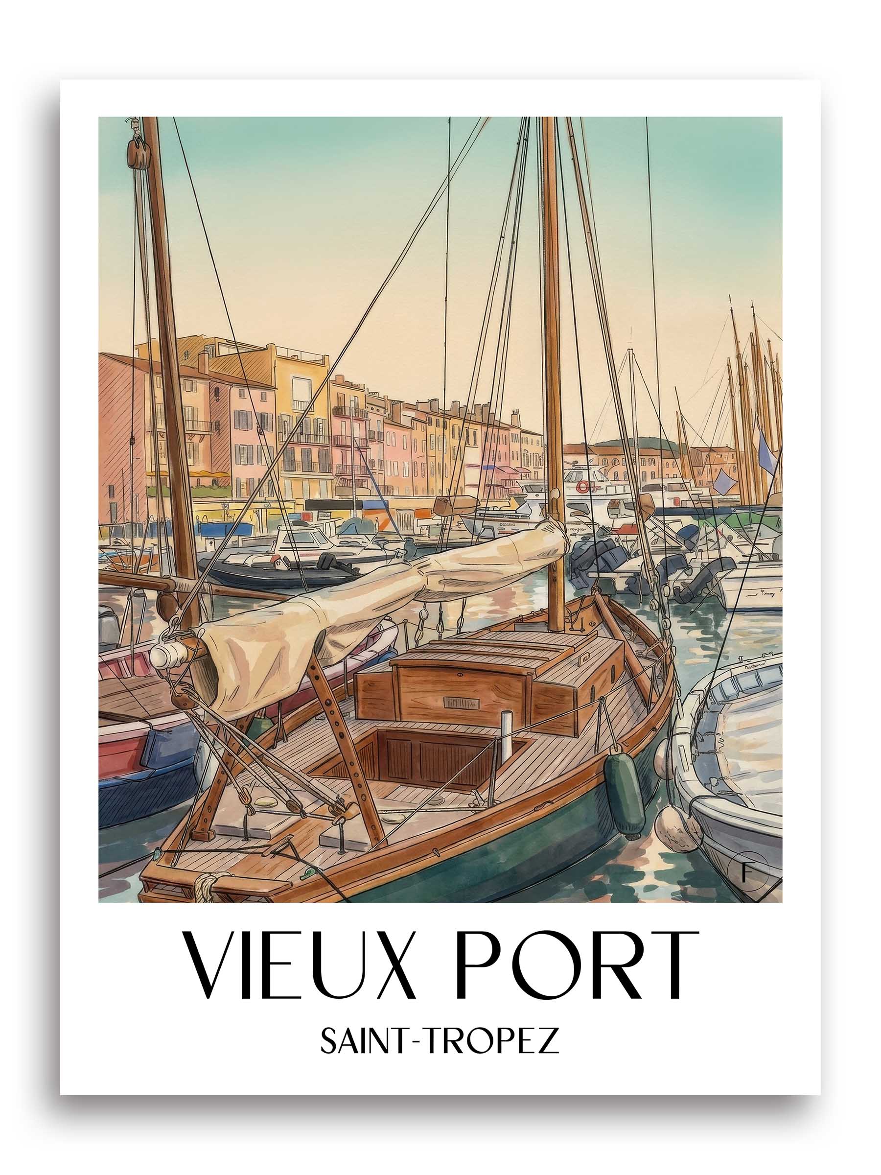 vieux-port-saint-tropez-frankreich-poster-aquarell