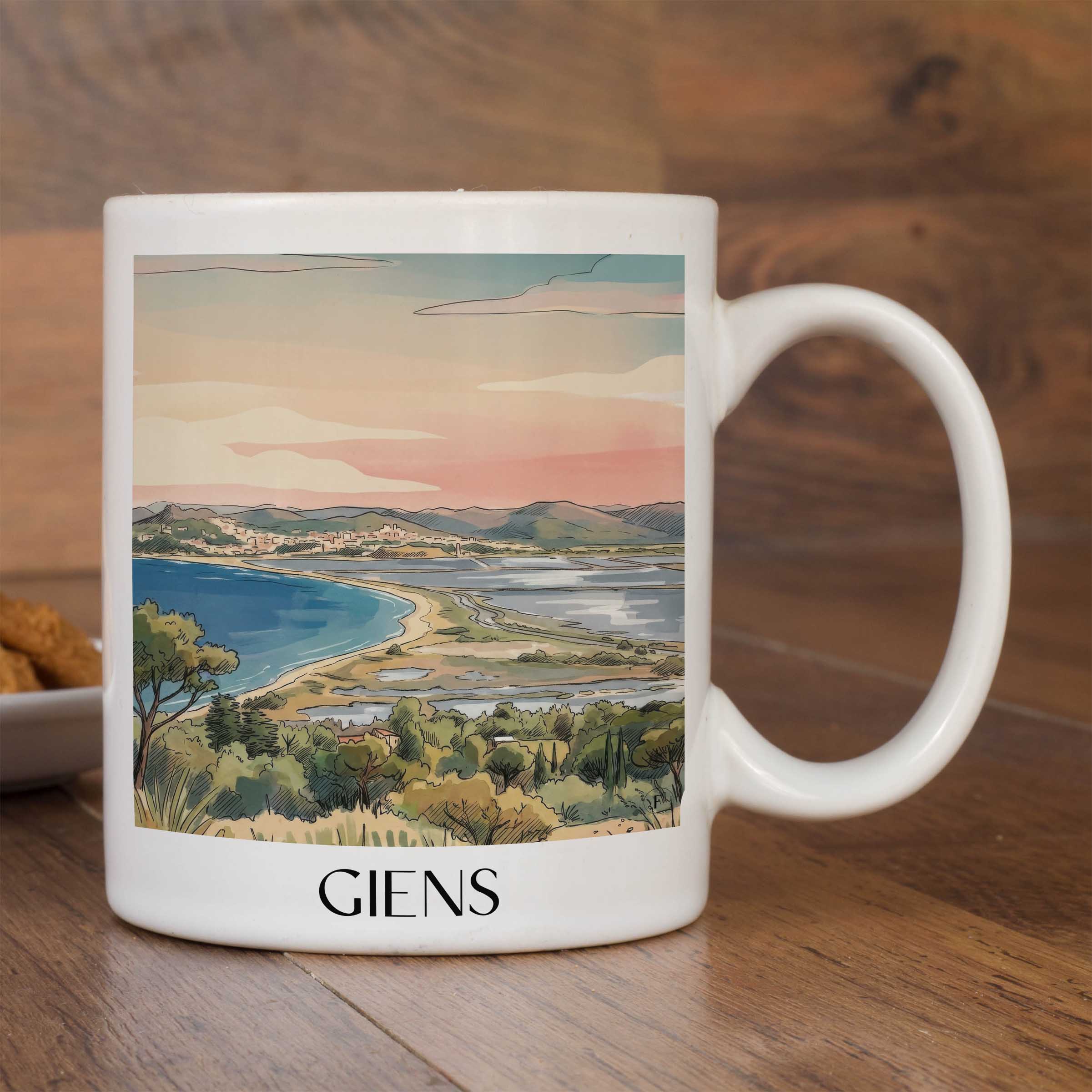 giens-hyères-frankreich-kaffeebecher-aquarell