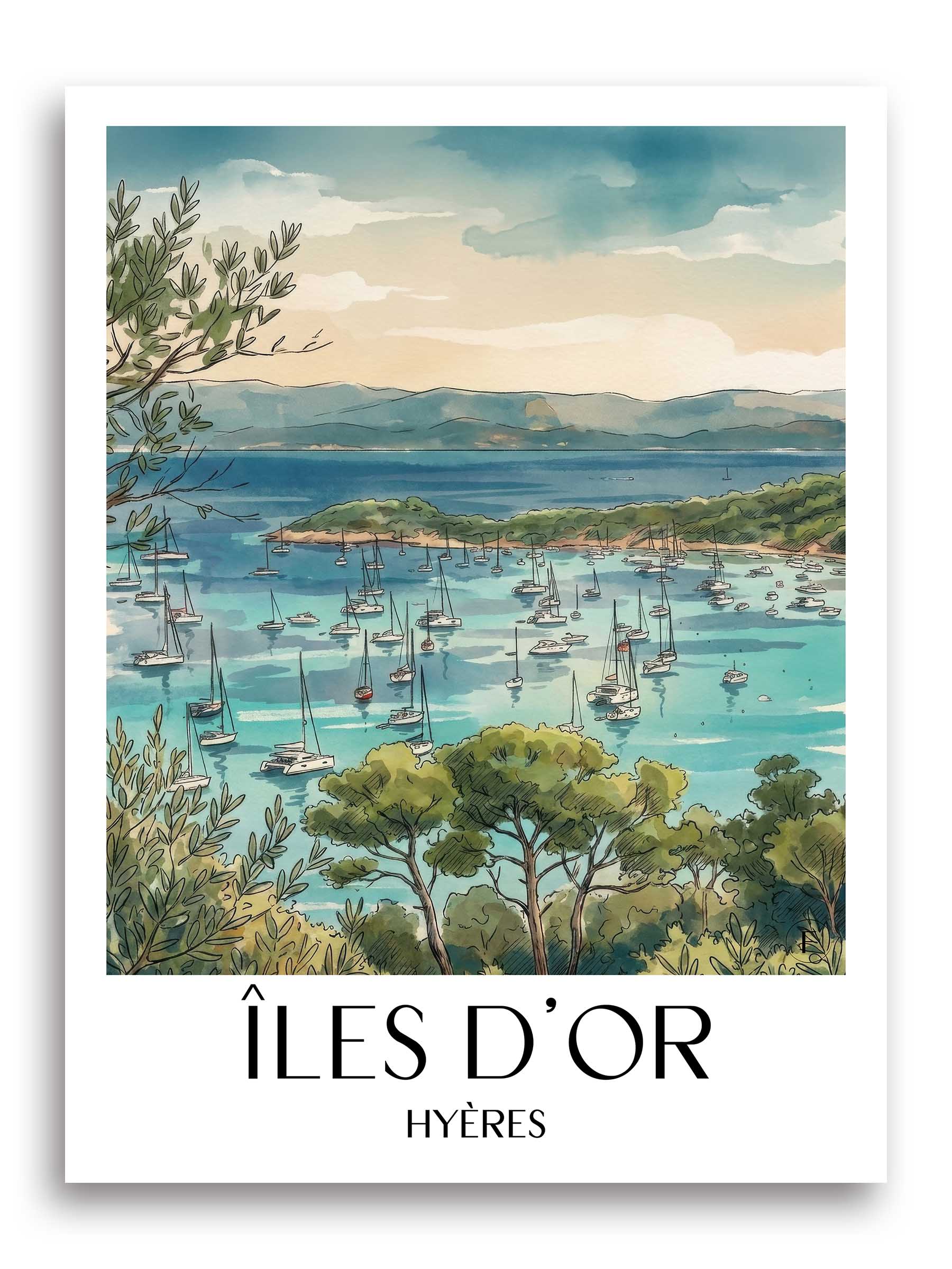 îles-d'or-hyères-frankreich-poster-aquarell