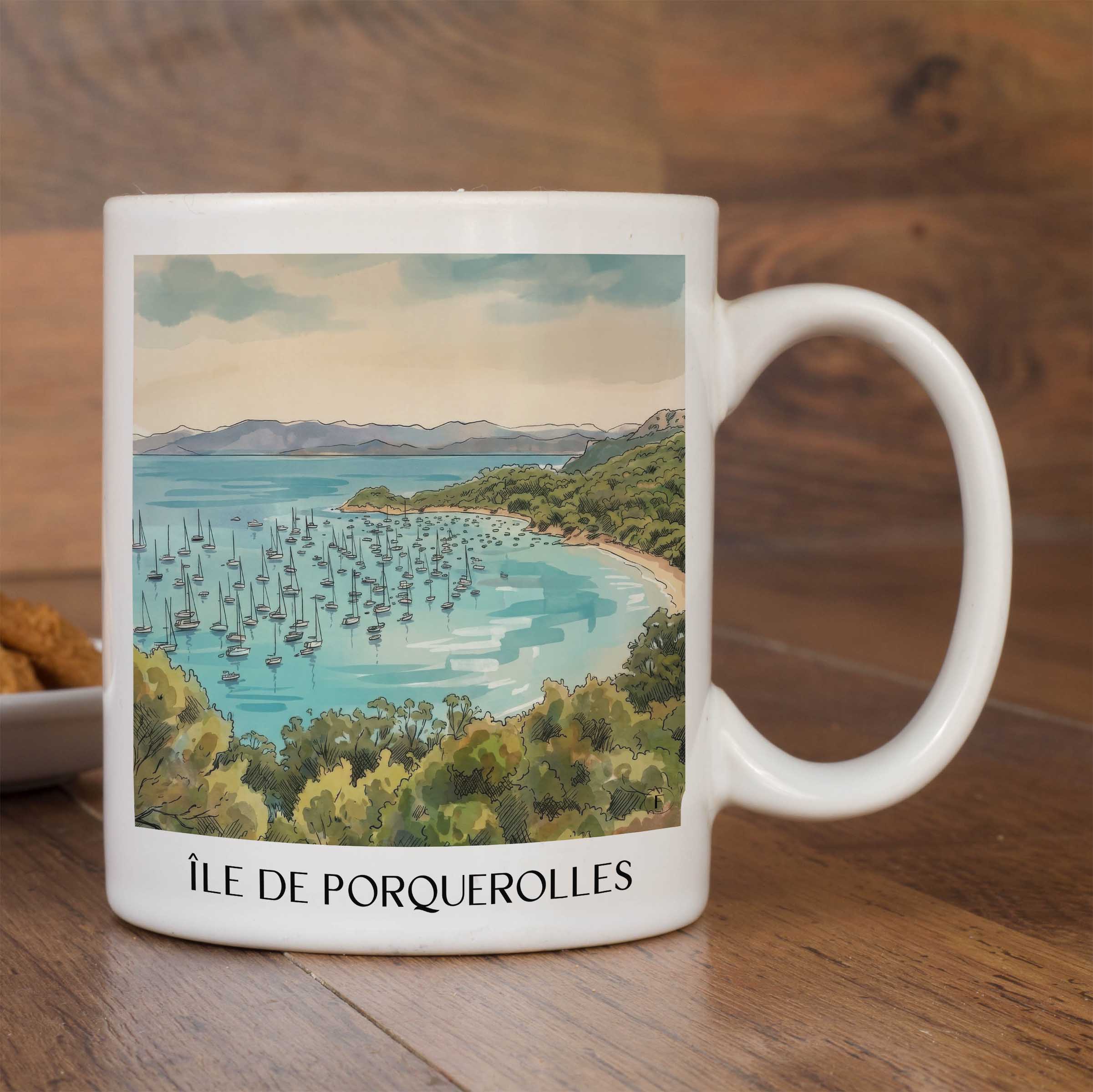 île-de-porquerolles-côte-d´azur-frankreich-kaffeebecher-aquarell
