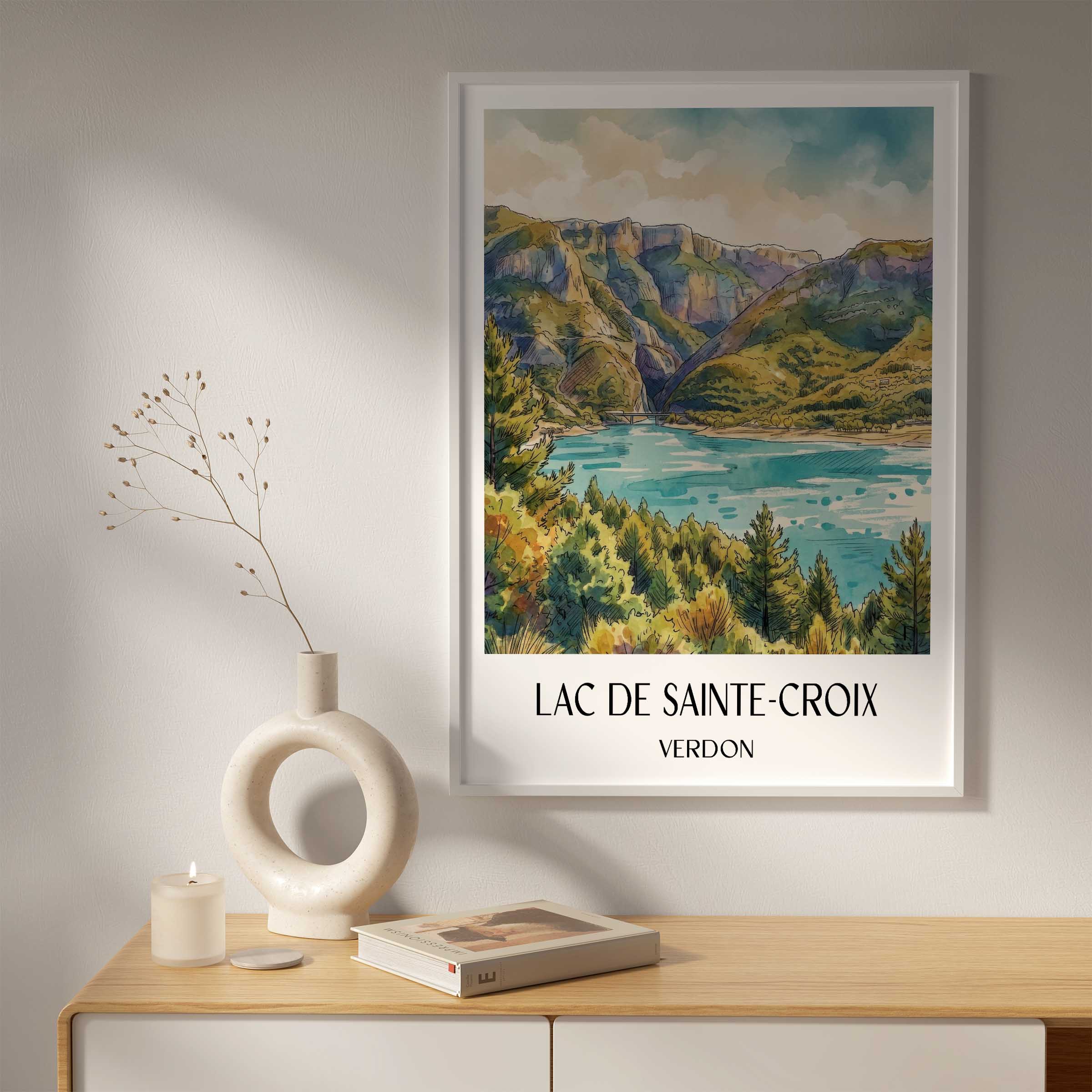 lac-de-sainte-croix-verdon-frankreich-poster-aquarell